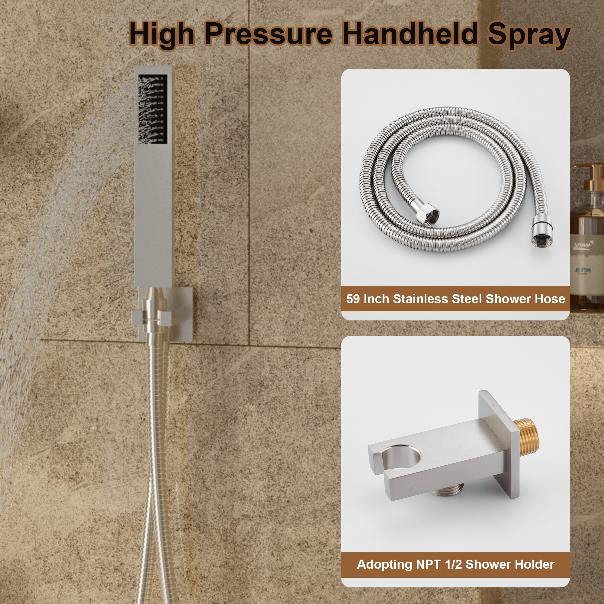 CASAINC WF-W98C02BN-10 Showerhead-Bar-Panels - View #5