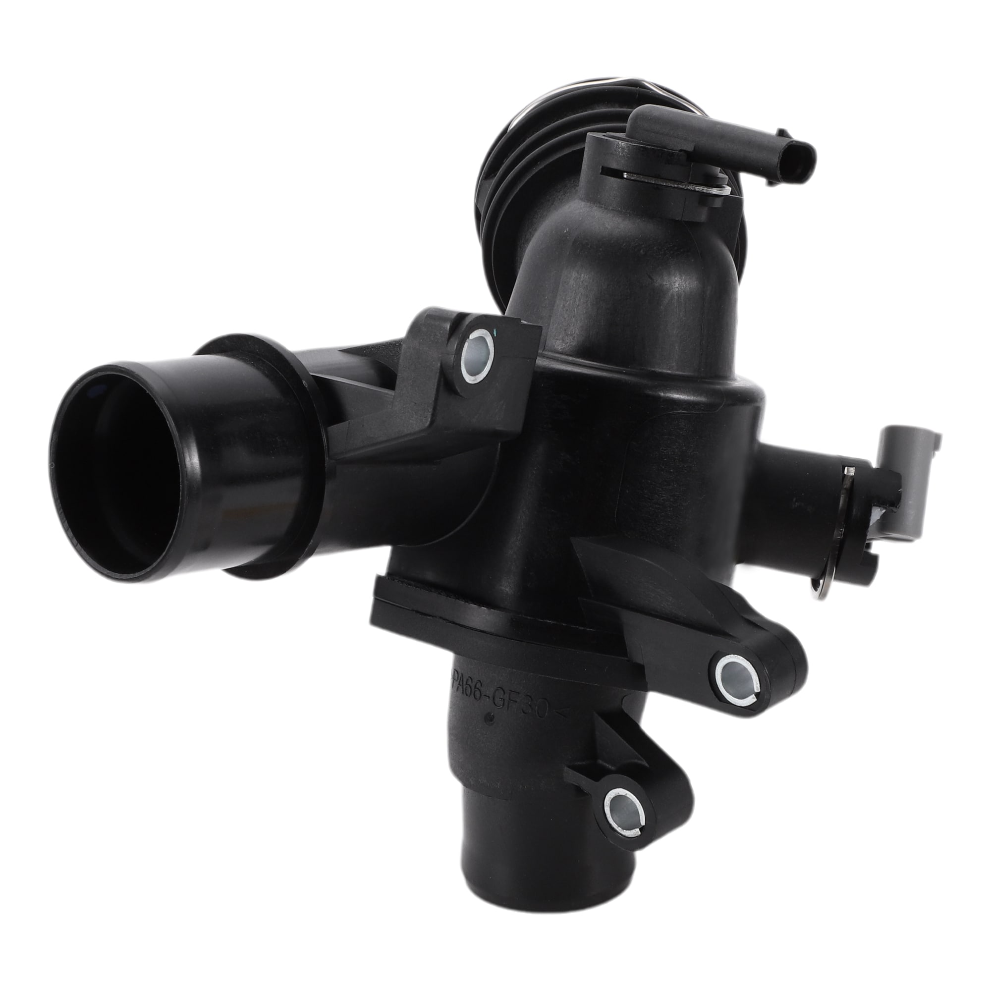 Unique Bargains Car Thermostat No.6512000615 Engine Coolant Thermostat Housing Assembly for Mercedes-Benz W204 W205 W212 W166 W221 W222 W639 Plastic Black Durable #S25123000UX4375