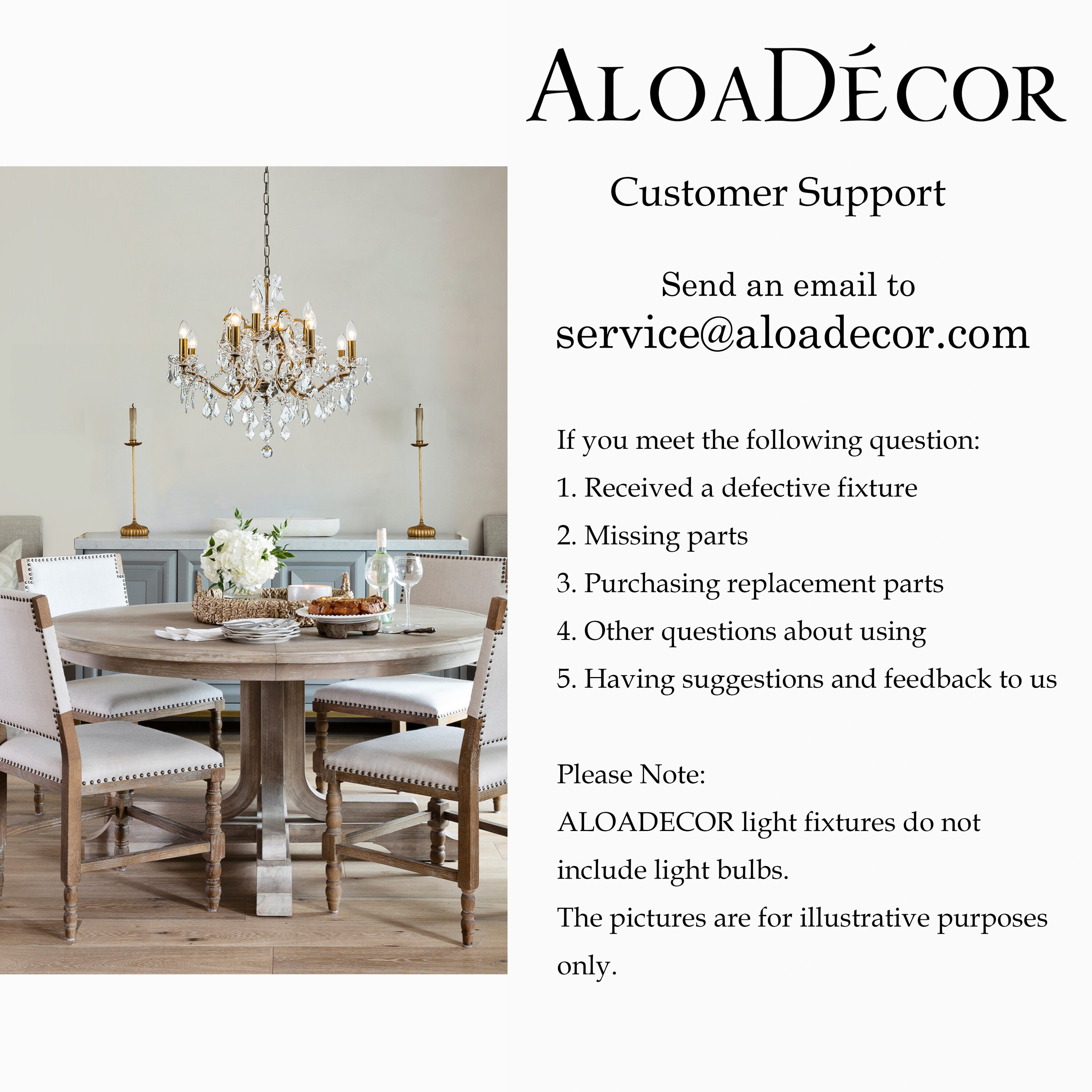 AloaDecor Lighting L7121D60AB08A b090015 - View #9