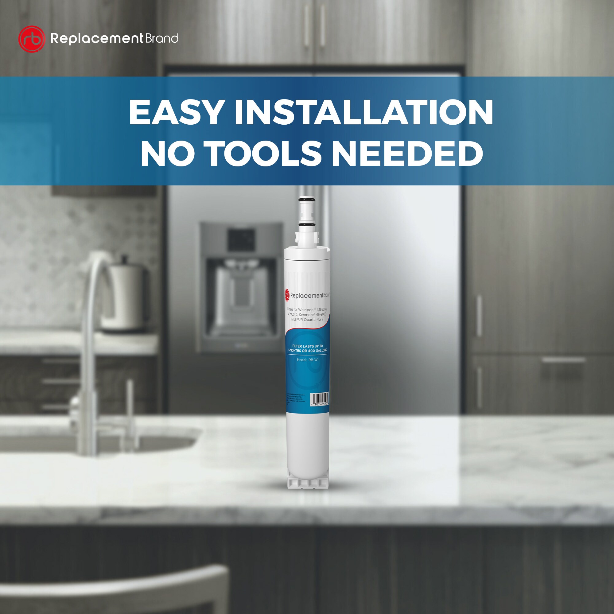 ReplacementBrand W1-3-PACK Refrigerator-Water-Filters - View #7