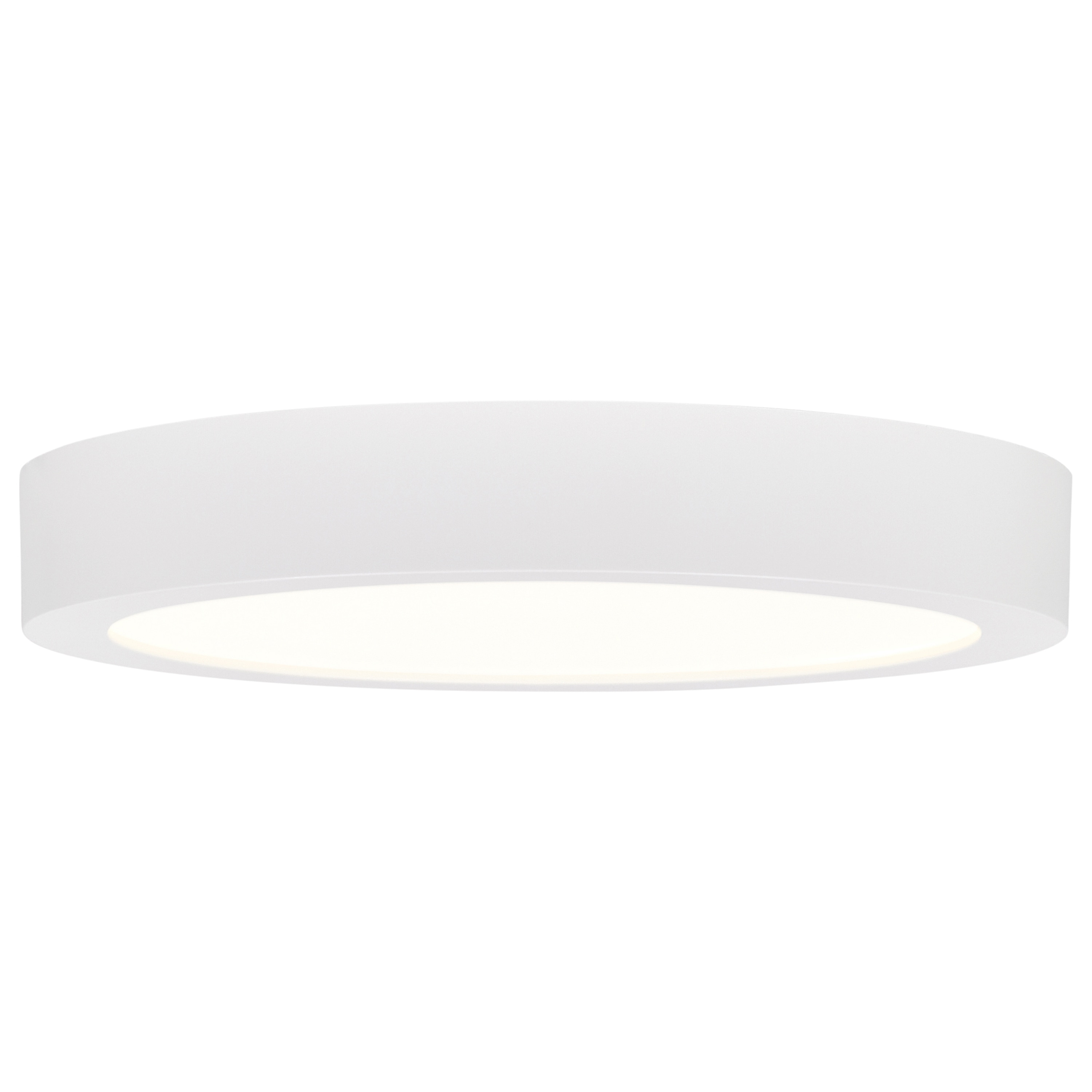 White Acrylic 9" Round LED Flush Mount Light