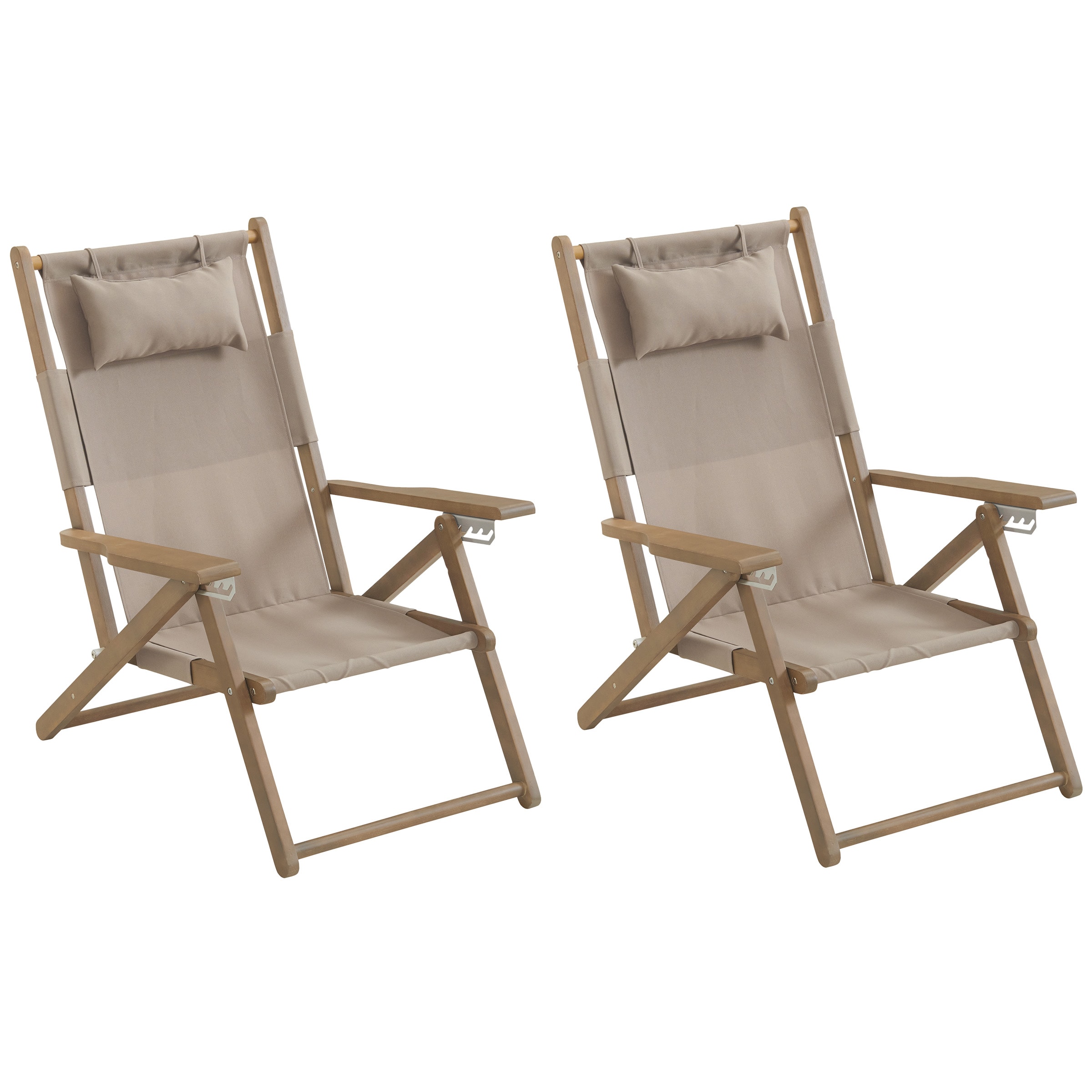 Lavish Home 80-OUTD-FLDBCH-1-2 Beach-Camping-Chairs - View #2