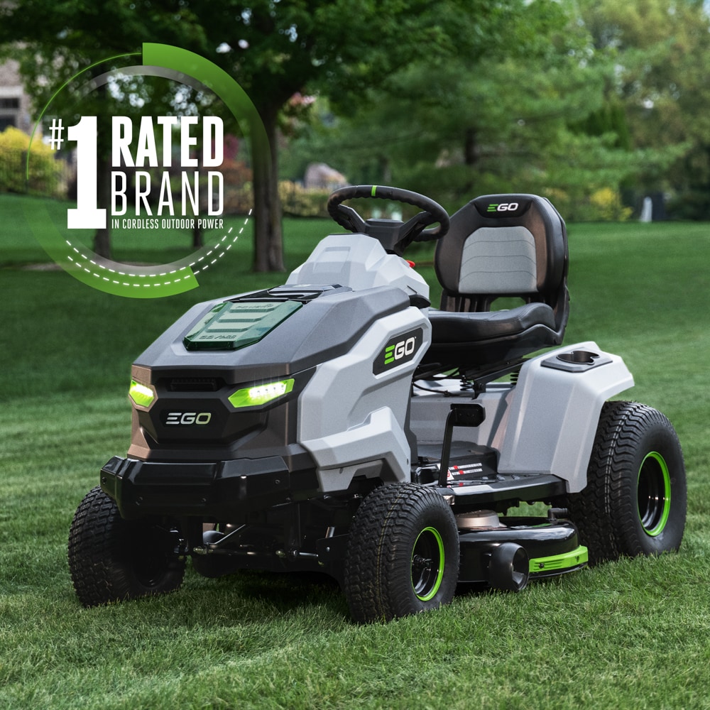 EGO POWER+ T6 42-in 56-volt Lithium Ion Electric Riding Lawn Mower with (6)  6 Ah Batteries (Charger Included) in the Electric Riding Lawn Mowers  department at