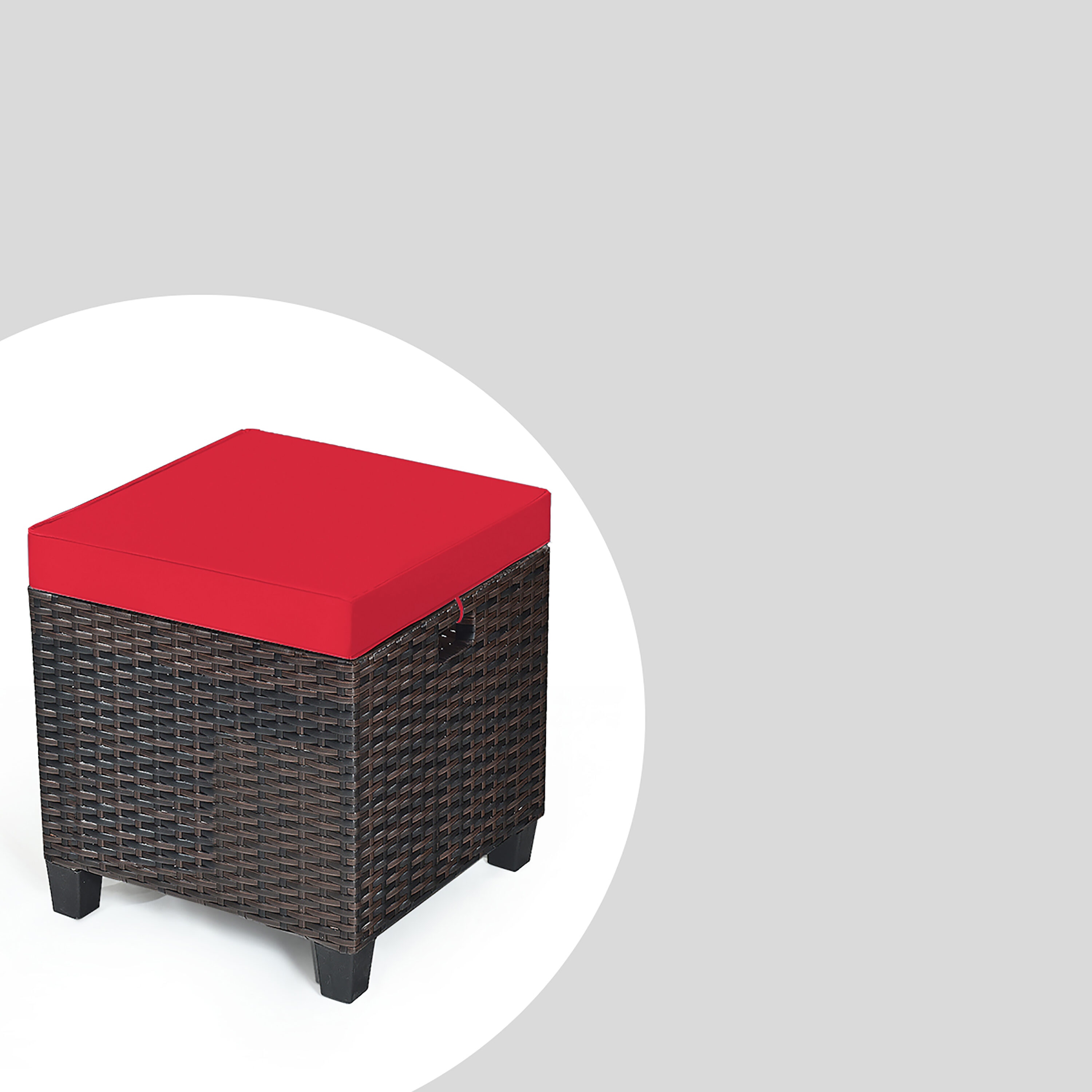 Costway HW63237RE Stools-Ottomans - View #3