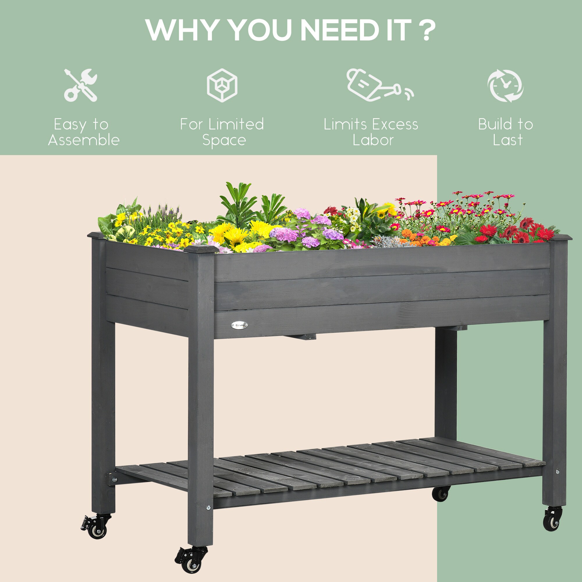 BABOOM BOM-P174427-OR Raised-Planter-Boxes - View #4