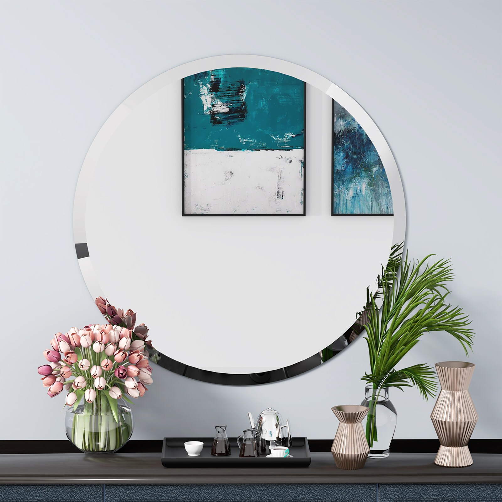 Kahomvis YO-QPW9-1255 Framed-Bath-Mirrors - View #6