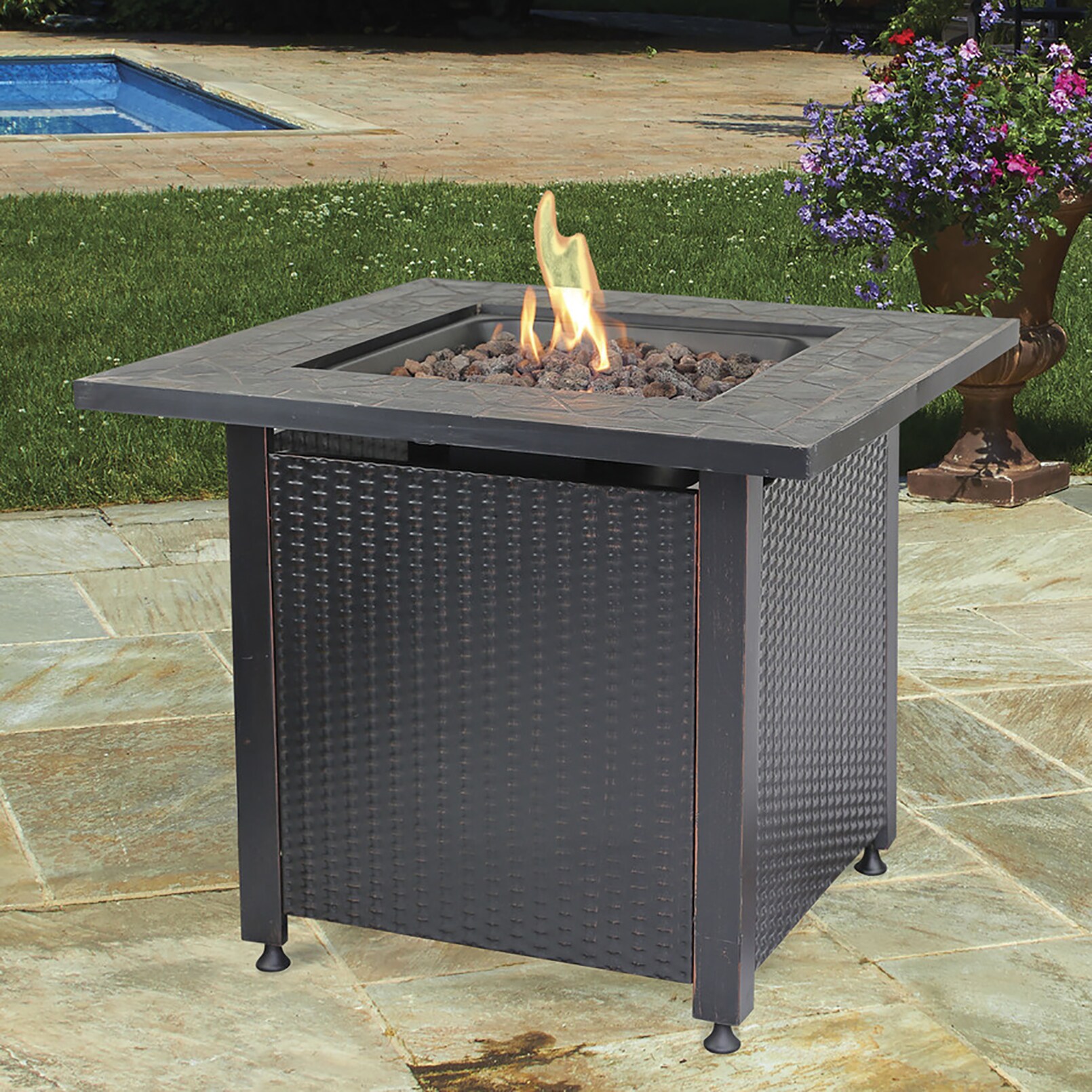 Endless Summer 30-in W 50000-BTU Oil Rubbed Bronze Steel Propane Gas ...