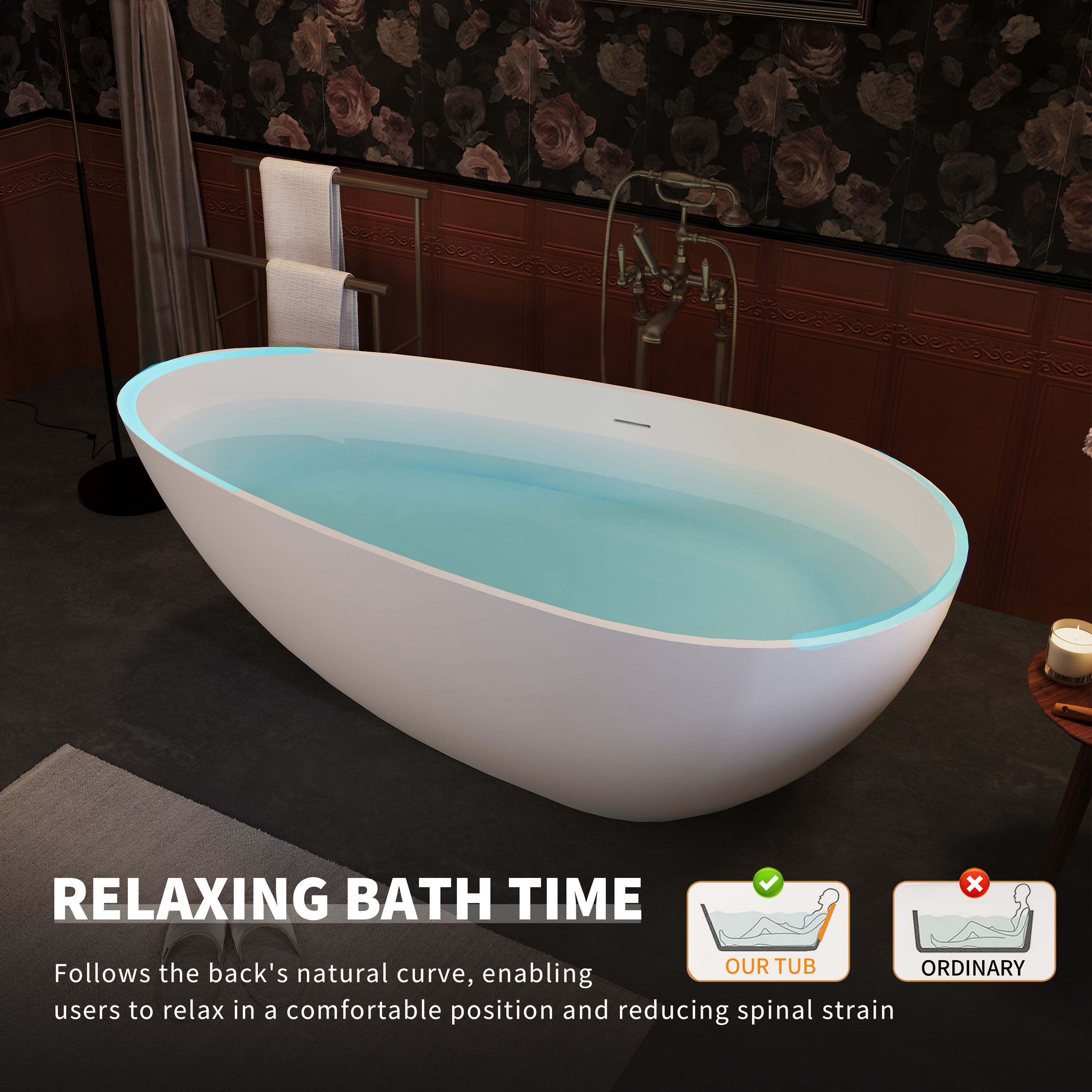 Abruzzo 24S02-67MW bathtubs - View #2