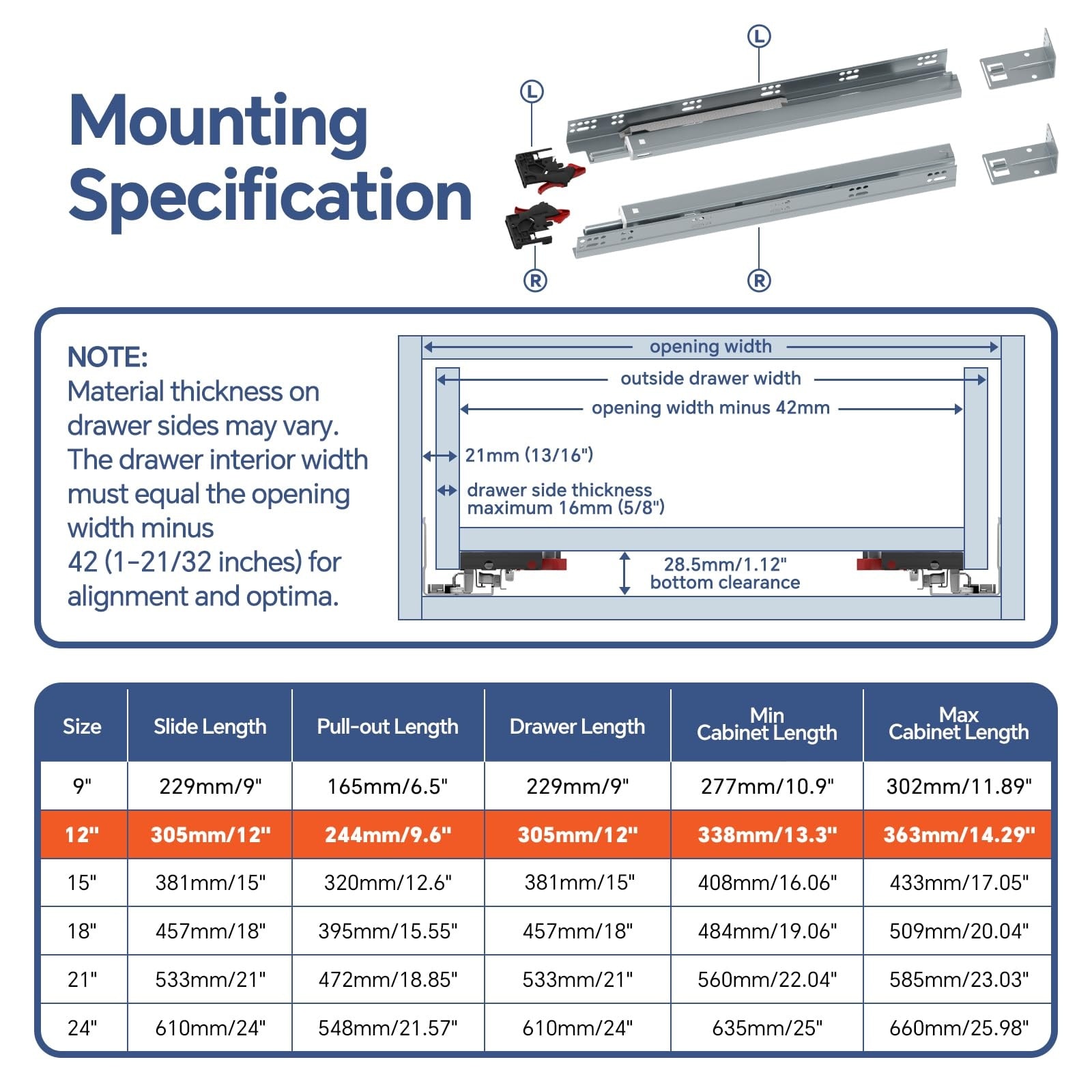 Phyfalip LPF0502S66 Drawer-Slides - View #2