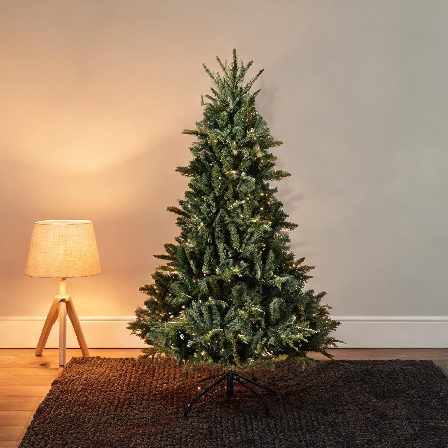 chillscreamni PVC Memory Wire Artificial Christmas Tree with Iron Core 4-Foot Unlit Indoor Holiday Decor