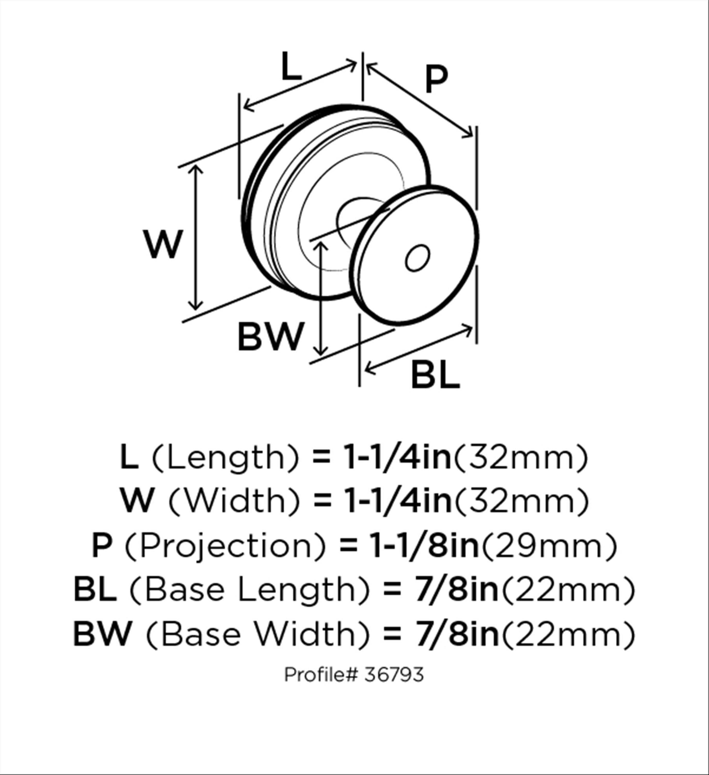 Amerock BP36793G10 Cabinet-Knobs - View #3