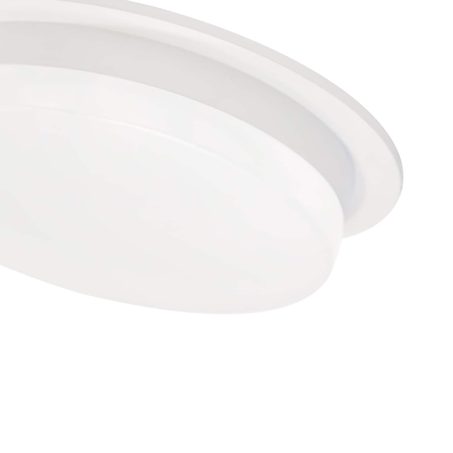 Stockton Slim White Aluminum LED Flush Mount for Indoor/Outdoor