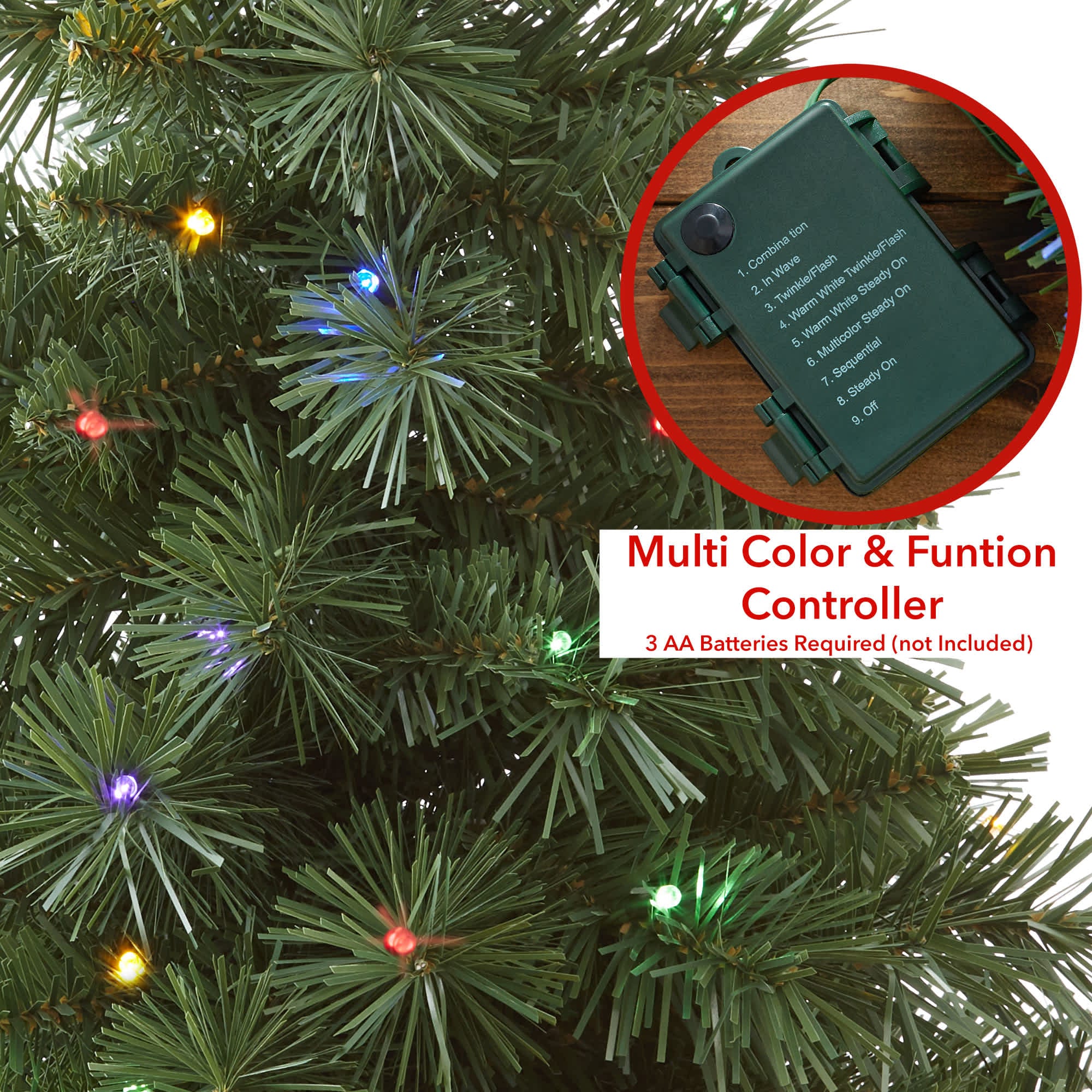 Casafield SZN-TR-612L-MLT Artificial-Christmas-Trees - View #3