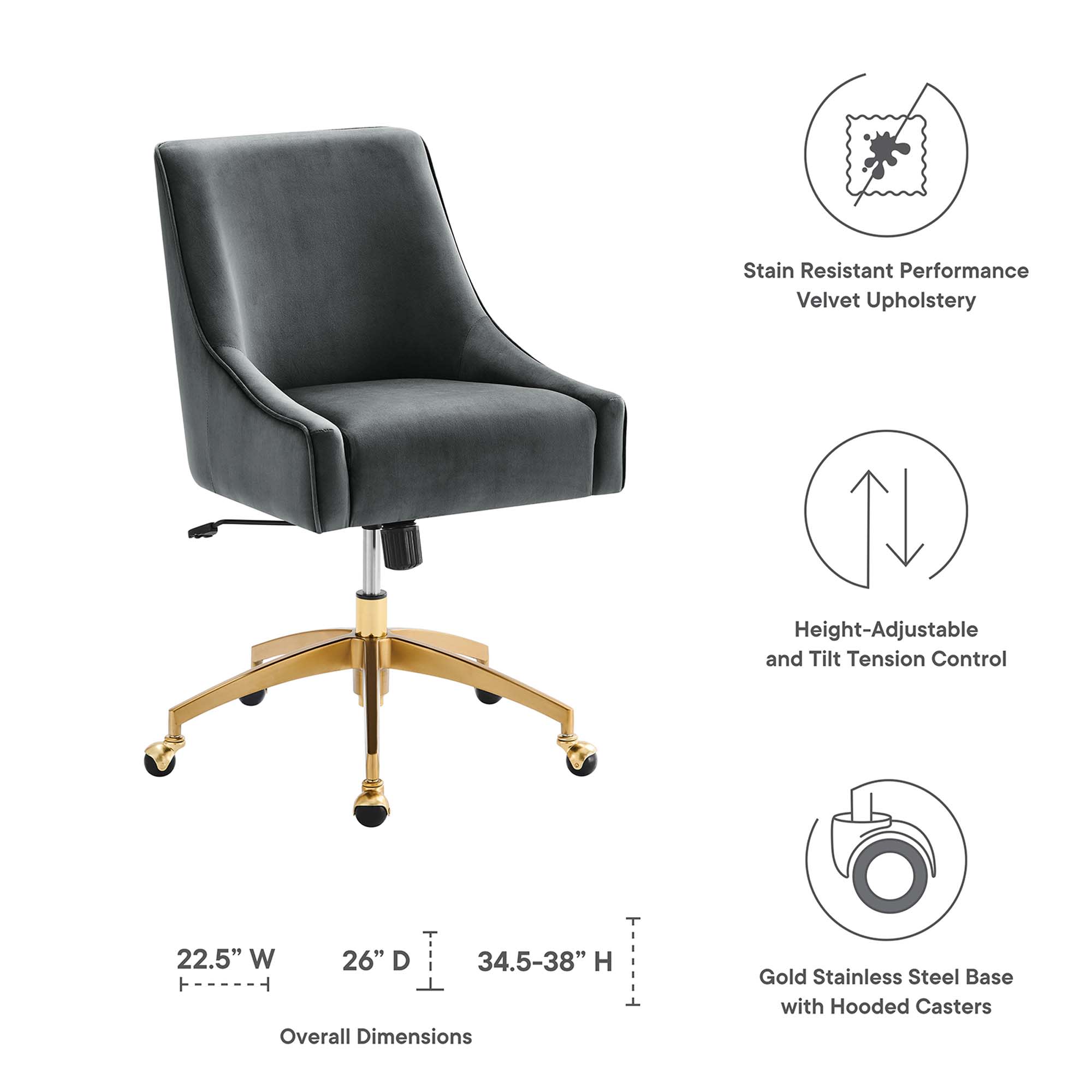 Modway EEI-5079-GRY Office-Chairs - View #2