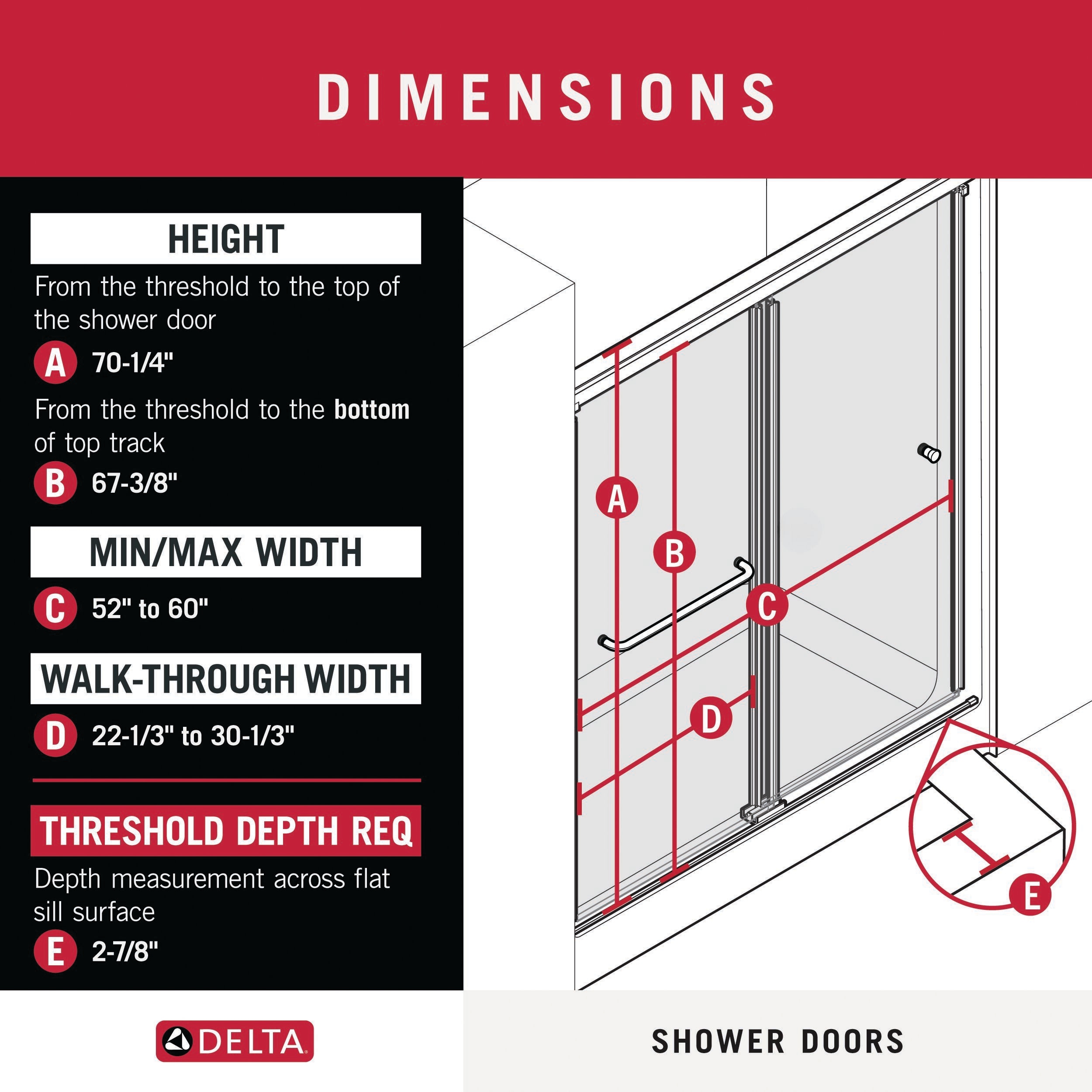 Delta SDK60SC-C-R Shower-Doors - View #3
