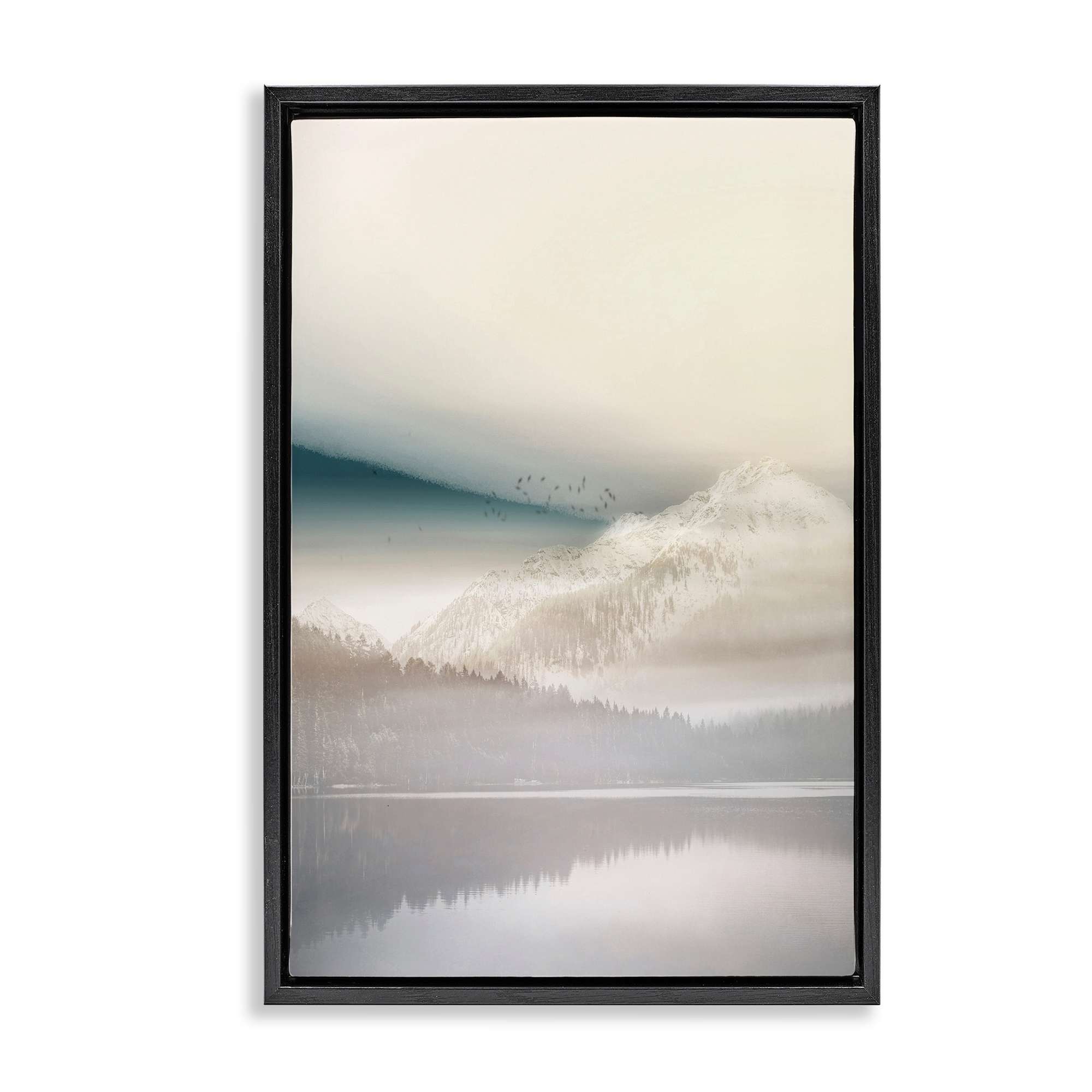 Stupell Industries BU-161-FFB-16X24 Vanilla Landscape View Floating Frame design by Gemma Bardot