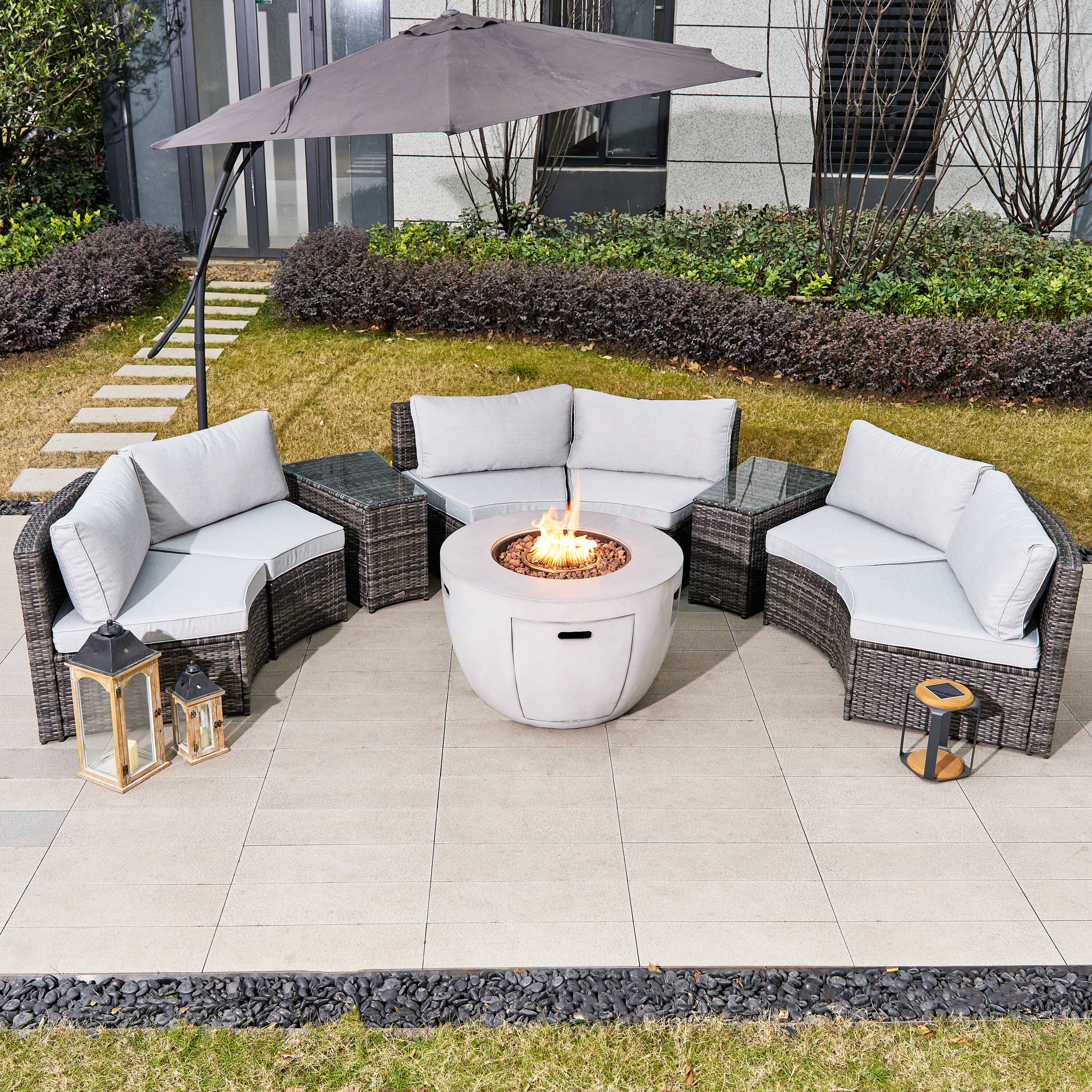 Direct Wicker DWS-1205B6S2T&2160G Patio-Conversation-Sets - View #2