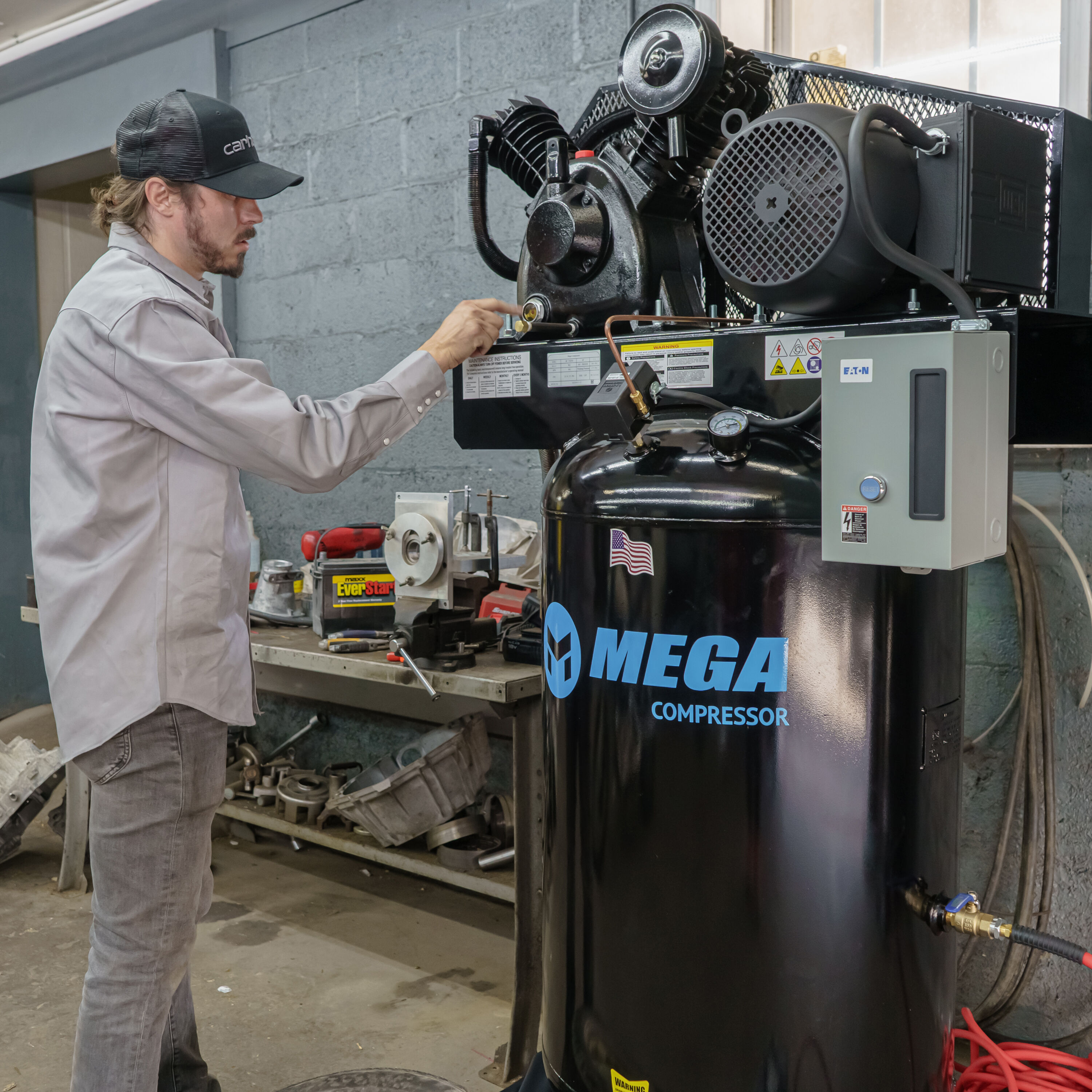 MEGA Compressor MP-7580VM Air-Compressors - View #2