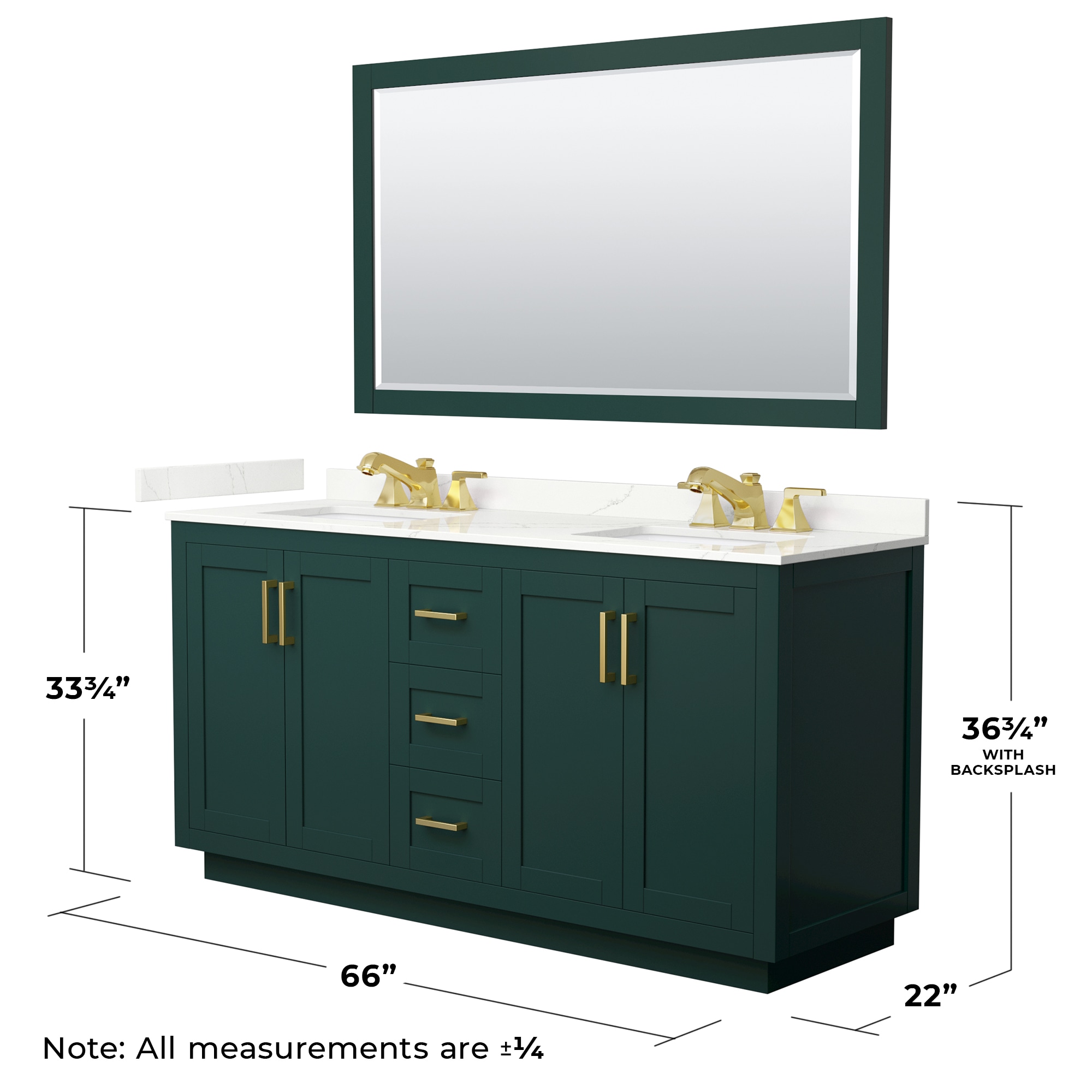 Wyndham Collection WCF292966DGDGTUS3M58 Bath-Vanity-Combo - View #6