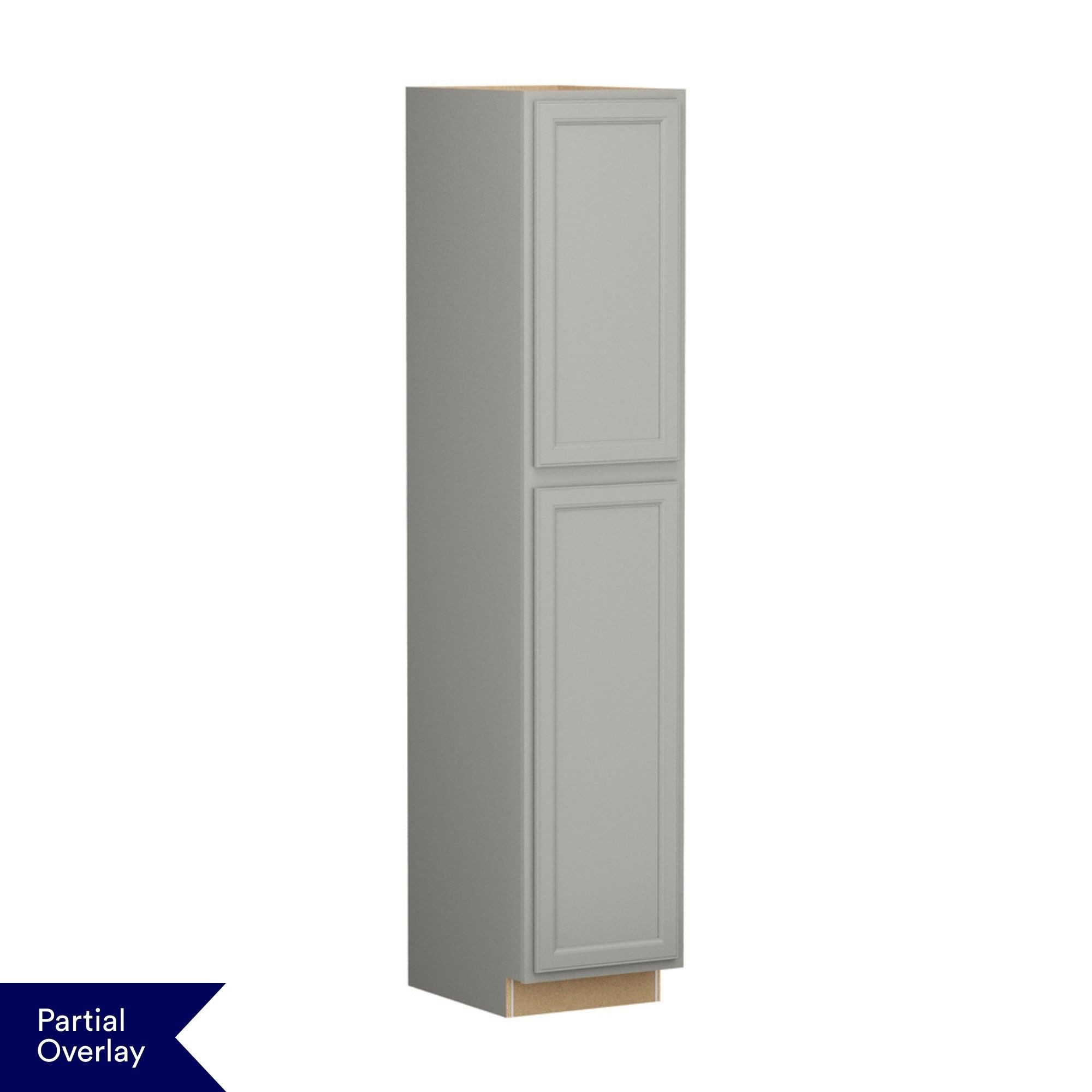 Shenandoah Cardiff 18-in W x 84-in H x 24-in D Stone Pantry Fully Assembled Cabinet Recessed Panel Square