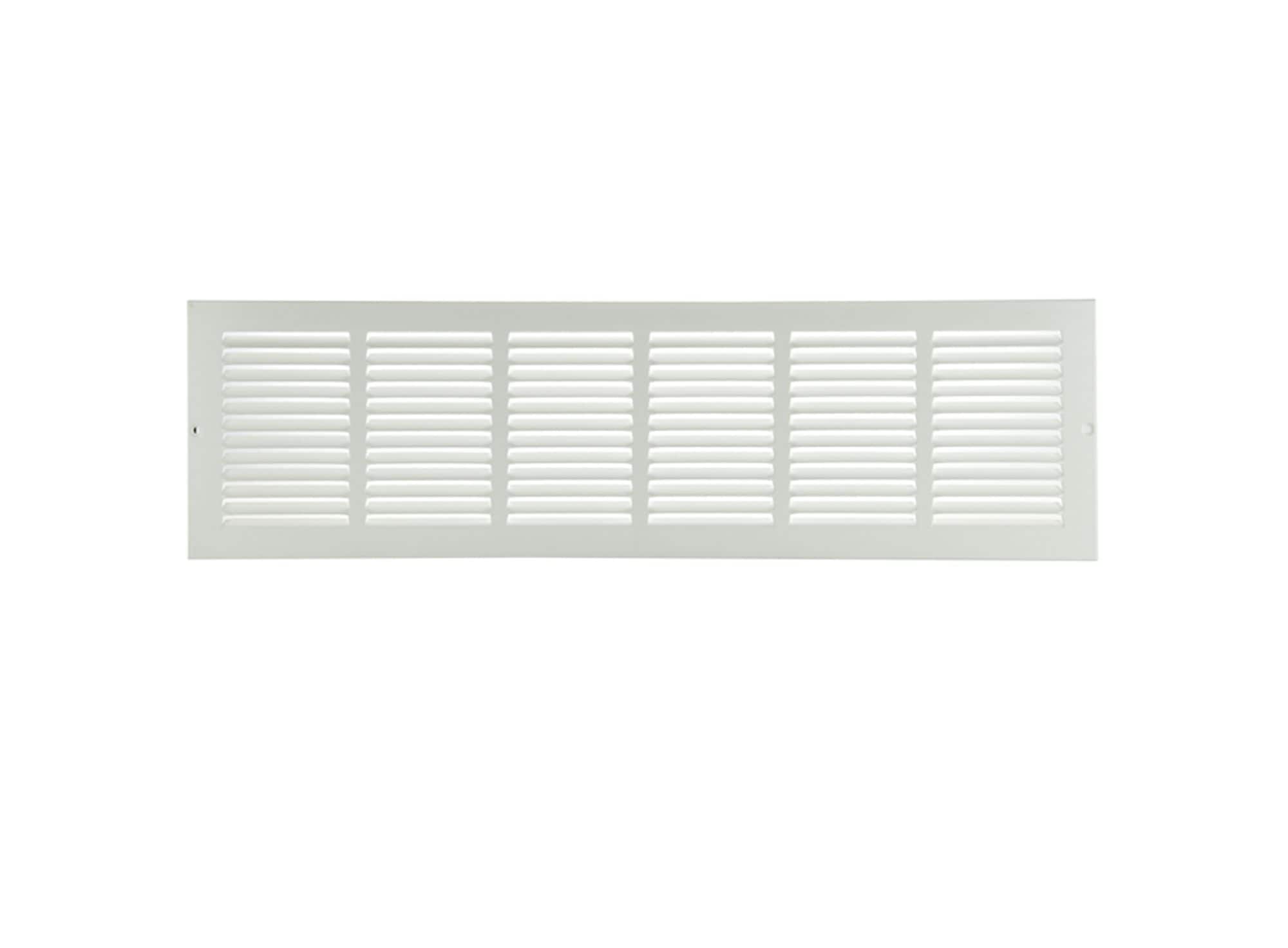 RELIABILT 7113012WH 30-Inches x 12-Inches Steel White Sidewall/Ceiling Return air grille