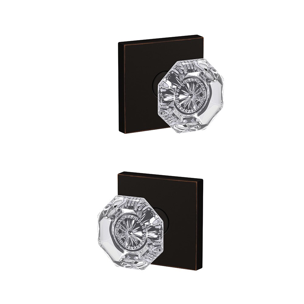Schlage FC172 ALX 716 COL Custom Alexandria - Collins Aged Bronze Interior Hall/Closet Dummy Door Knob