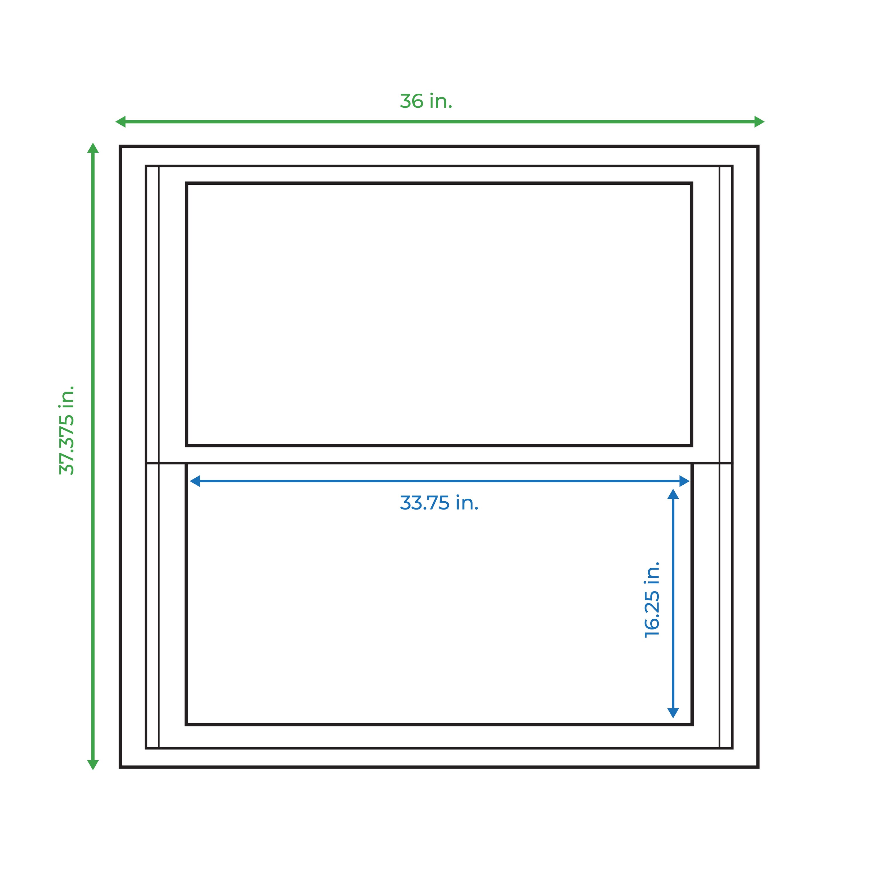 RELIABILT FASHW3637IMP Single-Hung-Windows - View #3