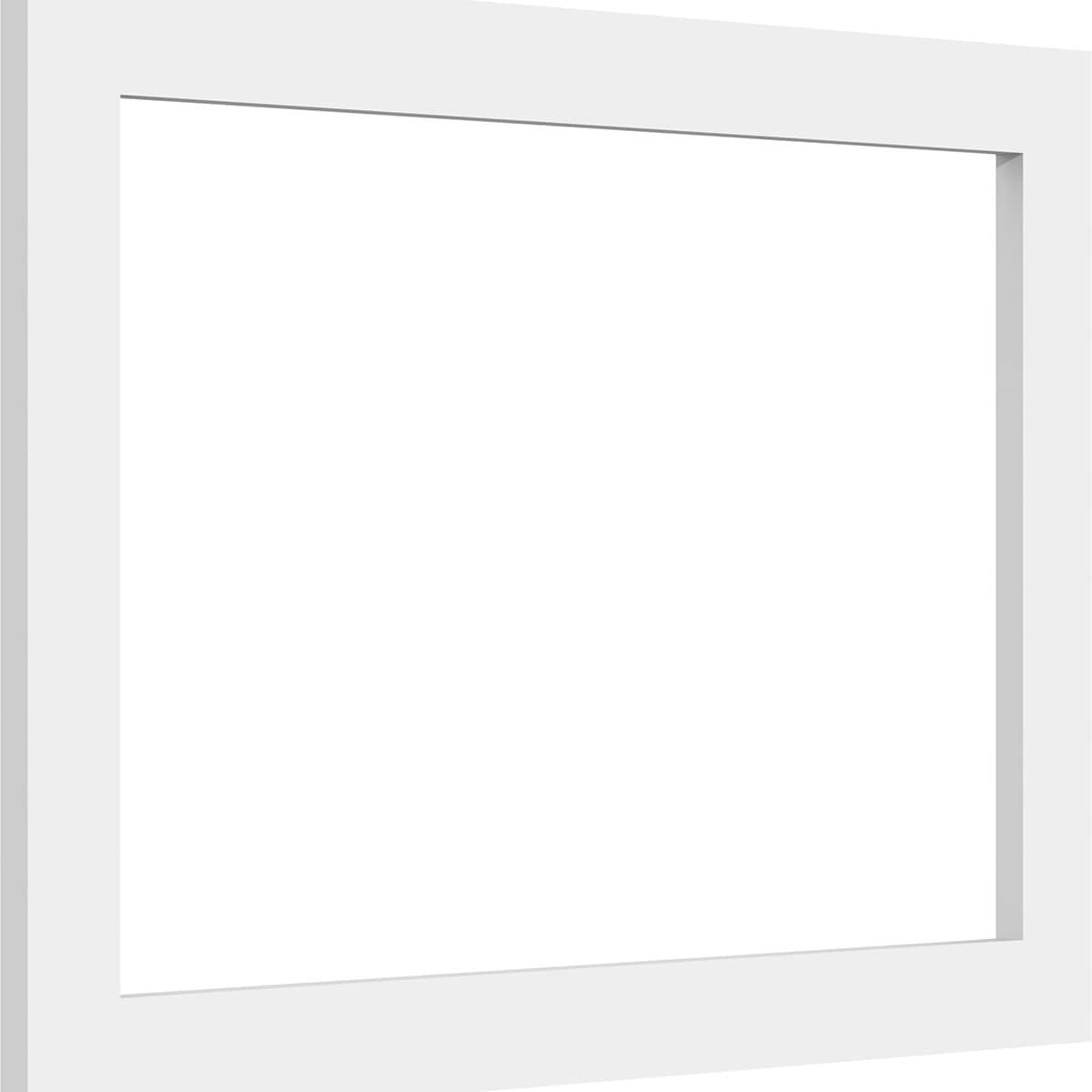 Ekena Millwork WALP20X14X037PRE 20-in x 14-in Smooth Paintable/Stainable White PVC Fretwork Wall Panel (