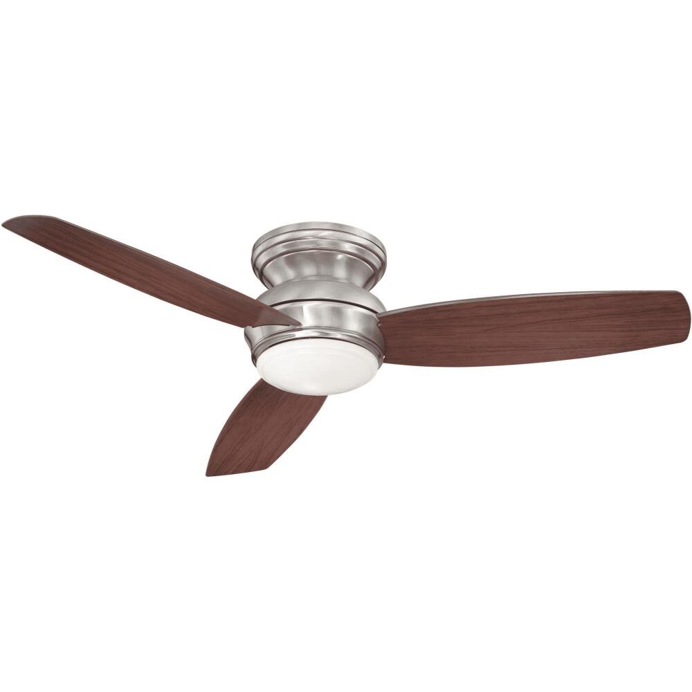 Minka Aire Traditional Concept 52 In Led 52 In Pewter Led Indoor Outdoor Flush Mount Ceiling Fan With Wall Mounted Remote 3 Blade In The Ceiling Fans Department At Lowes Com