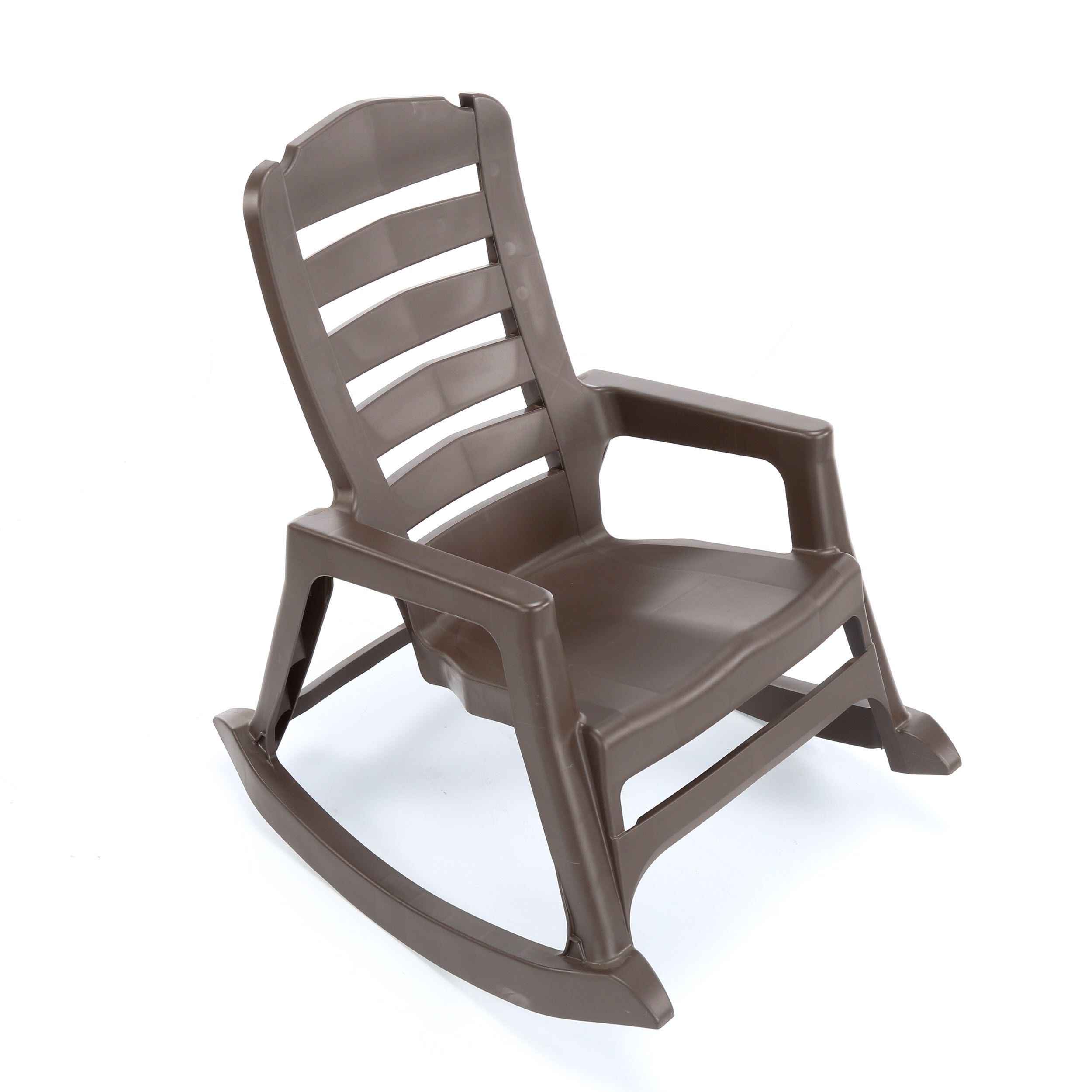 adams big easy earth brown polypropylene rocking chair