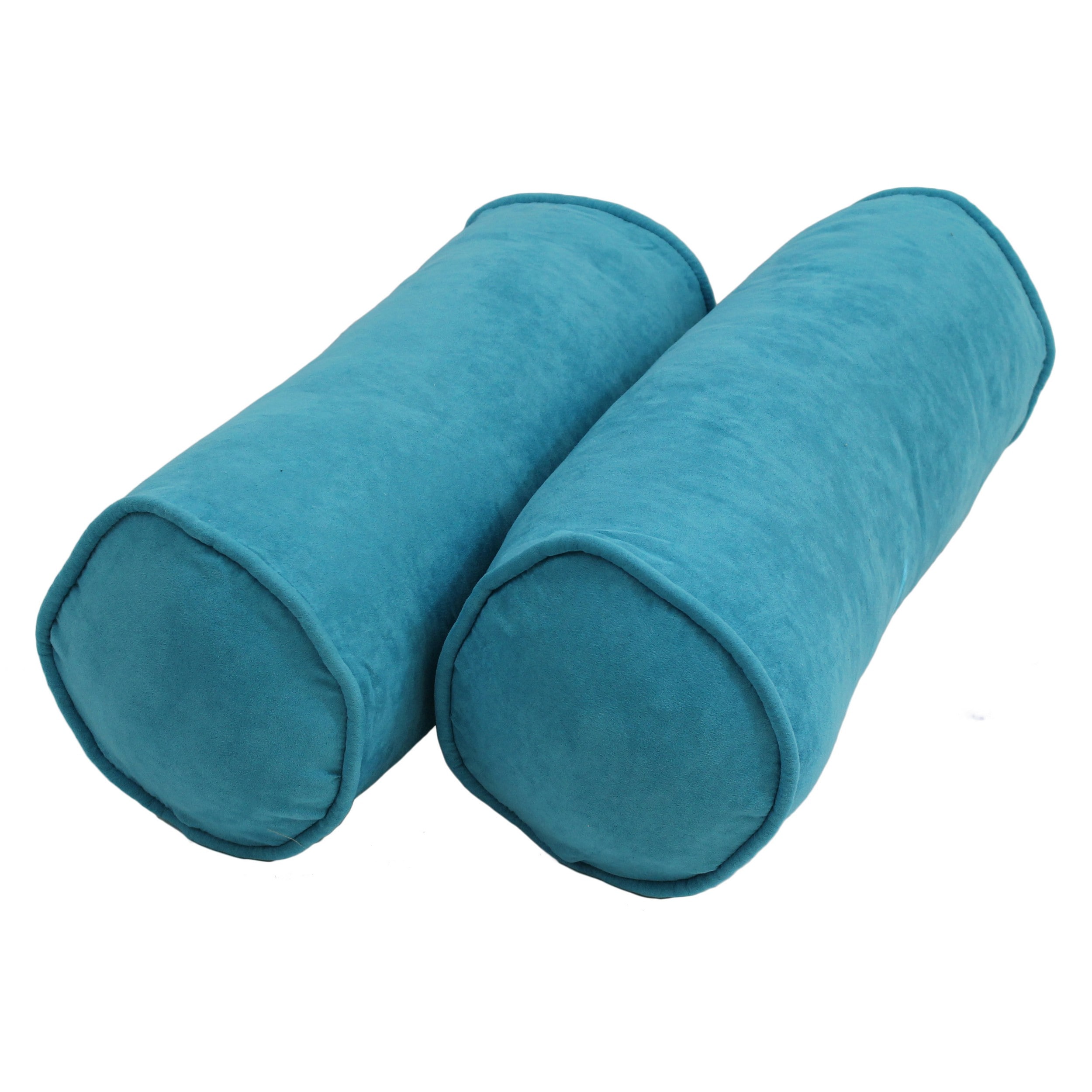 Blazing Needles 9814-CD-S2-MS-AB 2 -Piece 20-in x 8-in Aqua Blue Rectangular Indoor Decorative Pillow