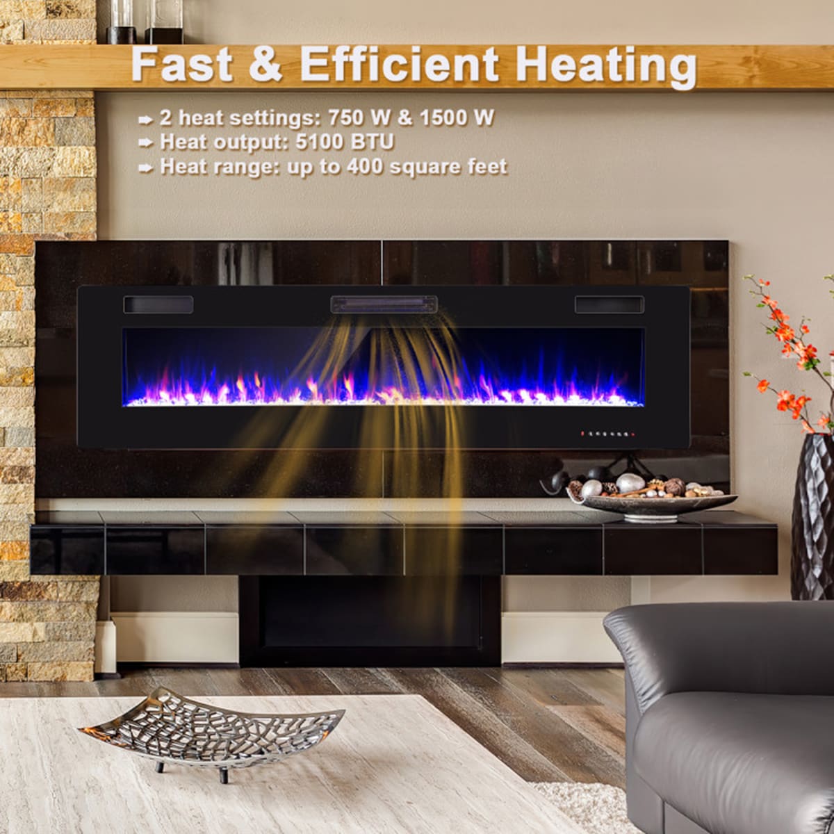 Clihome CL--10167 Electric-Fireplaces - View #3
