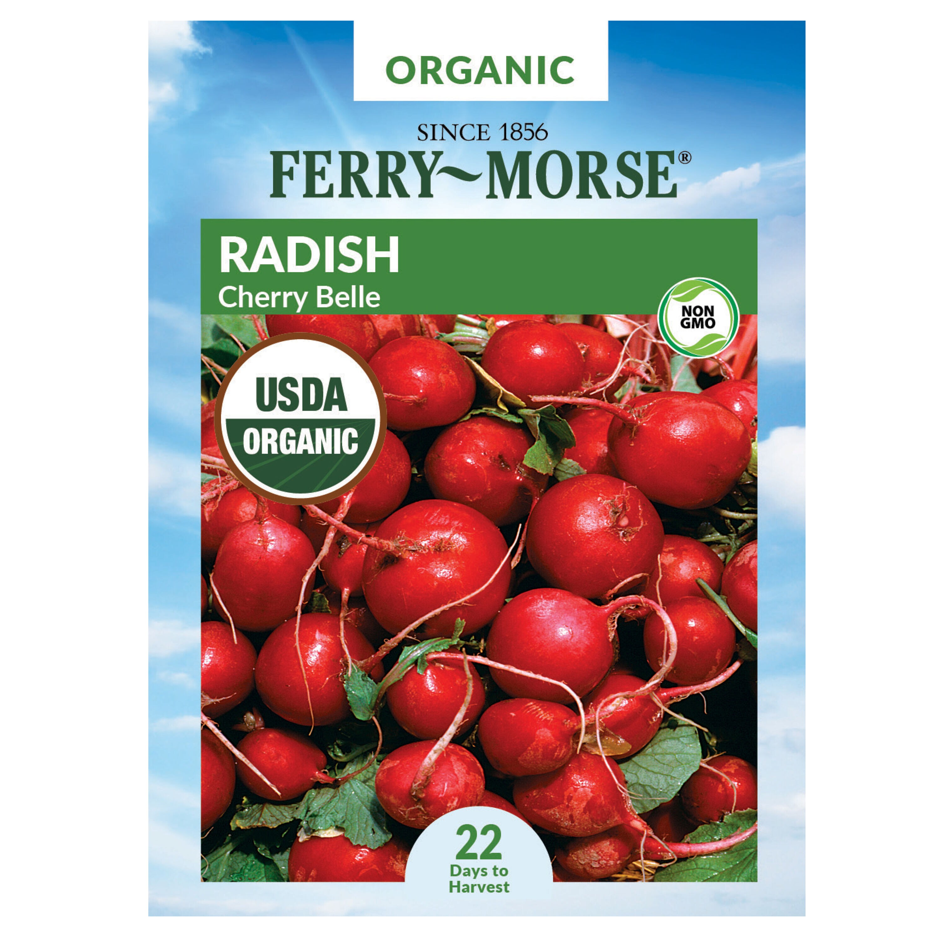 Ferry-Morse 914297.299.644224 Organic Radish Belle Cherry Organic Vegetable Seeds 1.5 Gram(s)