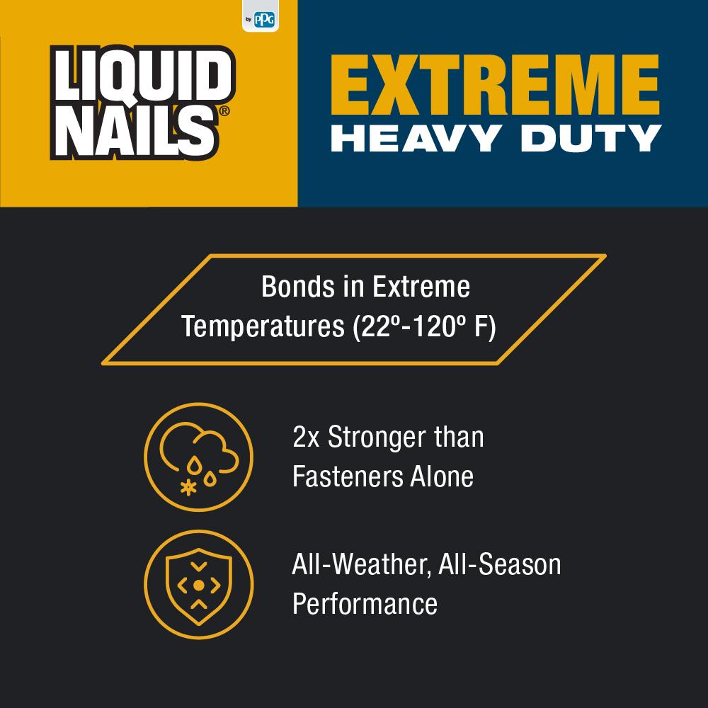 Liquid Nails 10 oz. Extreme Heavy Duty Construction Adhesive