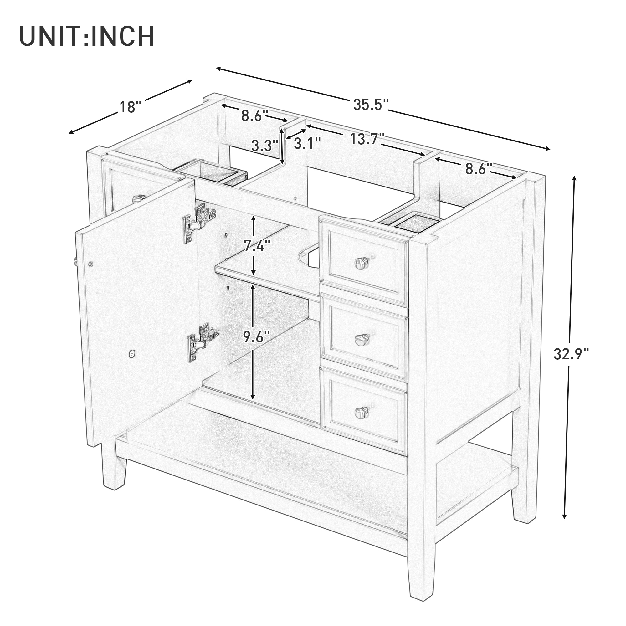 GDFStudio 319667 Bath-Vanity-Combo - View #7