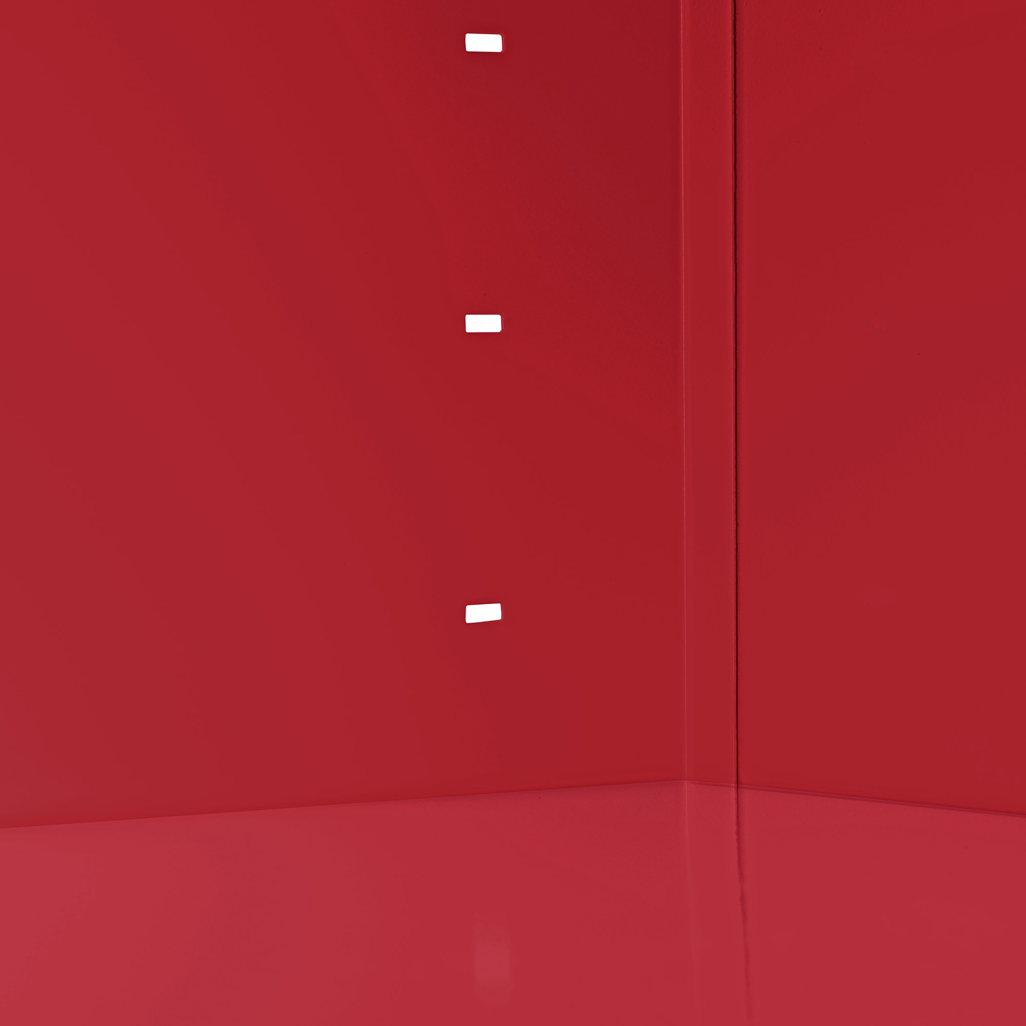 Red Steel Mobile Bookcase with Adjustable Shelves, 78" Height