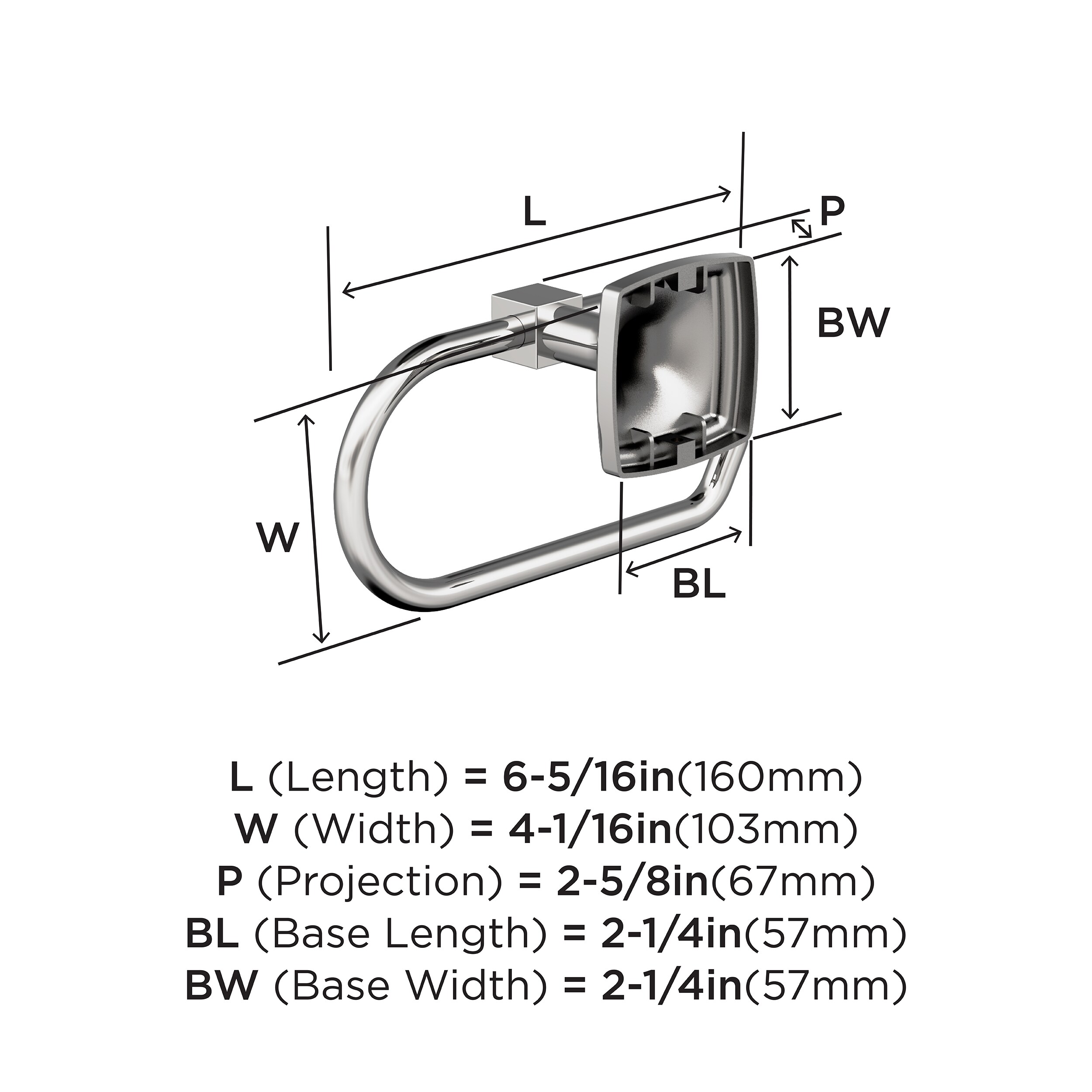 Chrome Single Post Wall Mounted Toilet Paper Holder