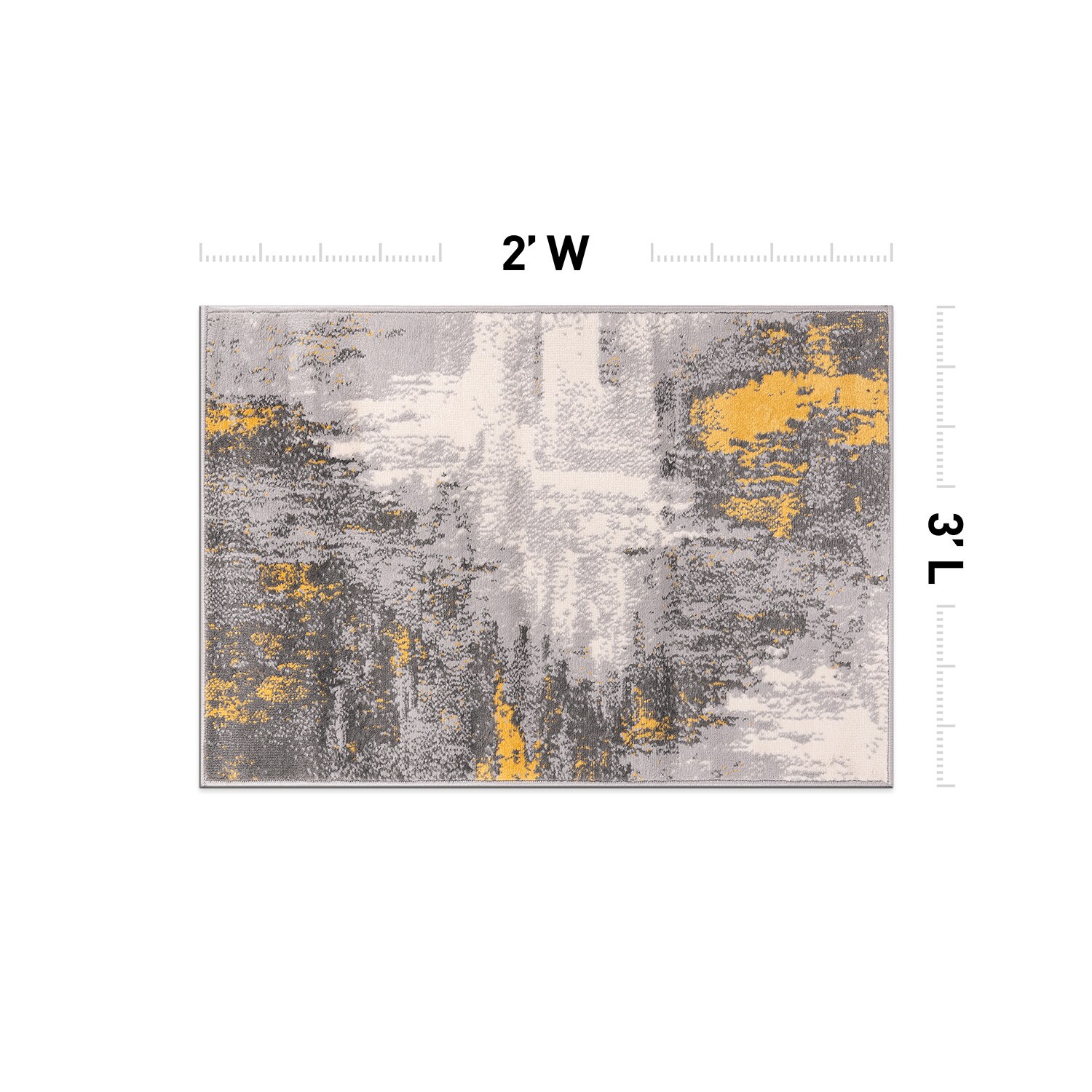 World Rug Gallery 4055YELLOW2X3 rugs - View #2