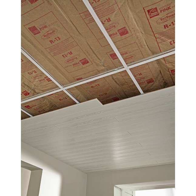Faux Wood Surface Mount Ceiling Plank, Armstrong Plank Ceiling Installation