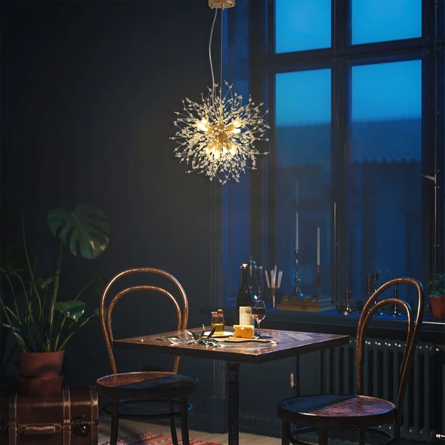 DEELIGHT W1169LJW78789-ZY Chandelier 8 -Light Gold Modern/contemporary For Use in Bedrooms, Dining Rooms, Kitchens, Living Rooms Chandelier