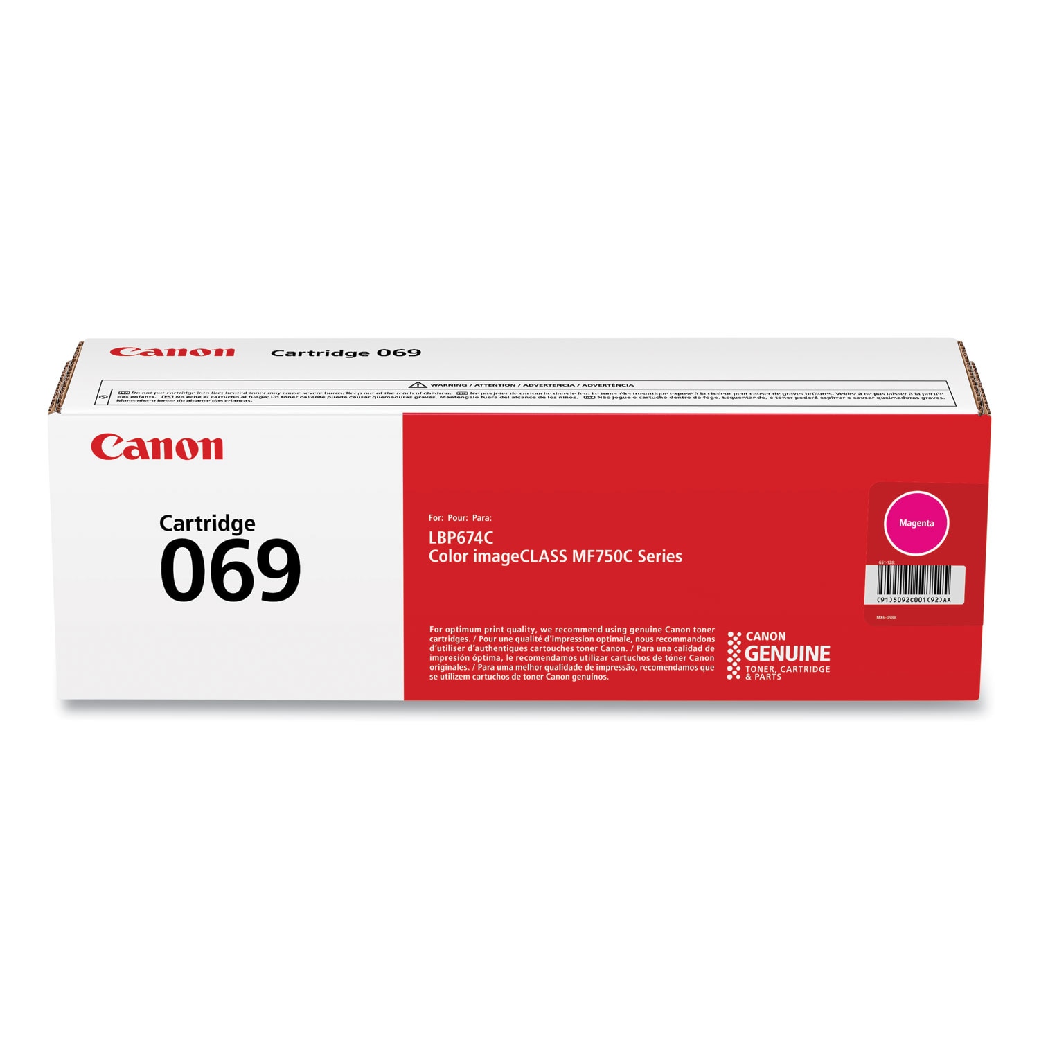 Canon 5092C001 (069) Toner 1900 Page-Yield Magenta