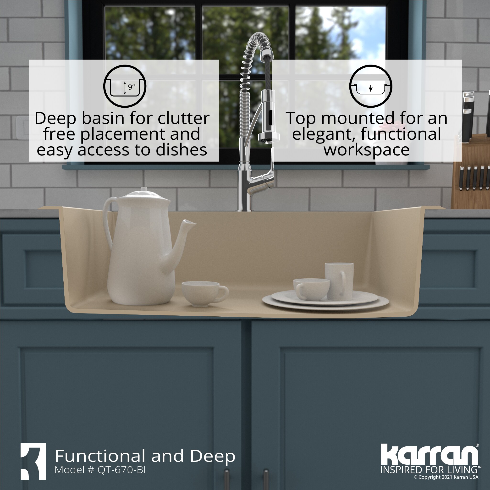 Karran QT-670-BI Kitchen-Sinks - View #9