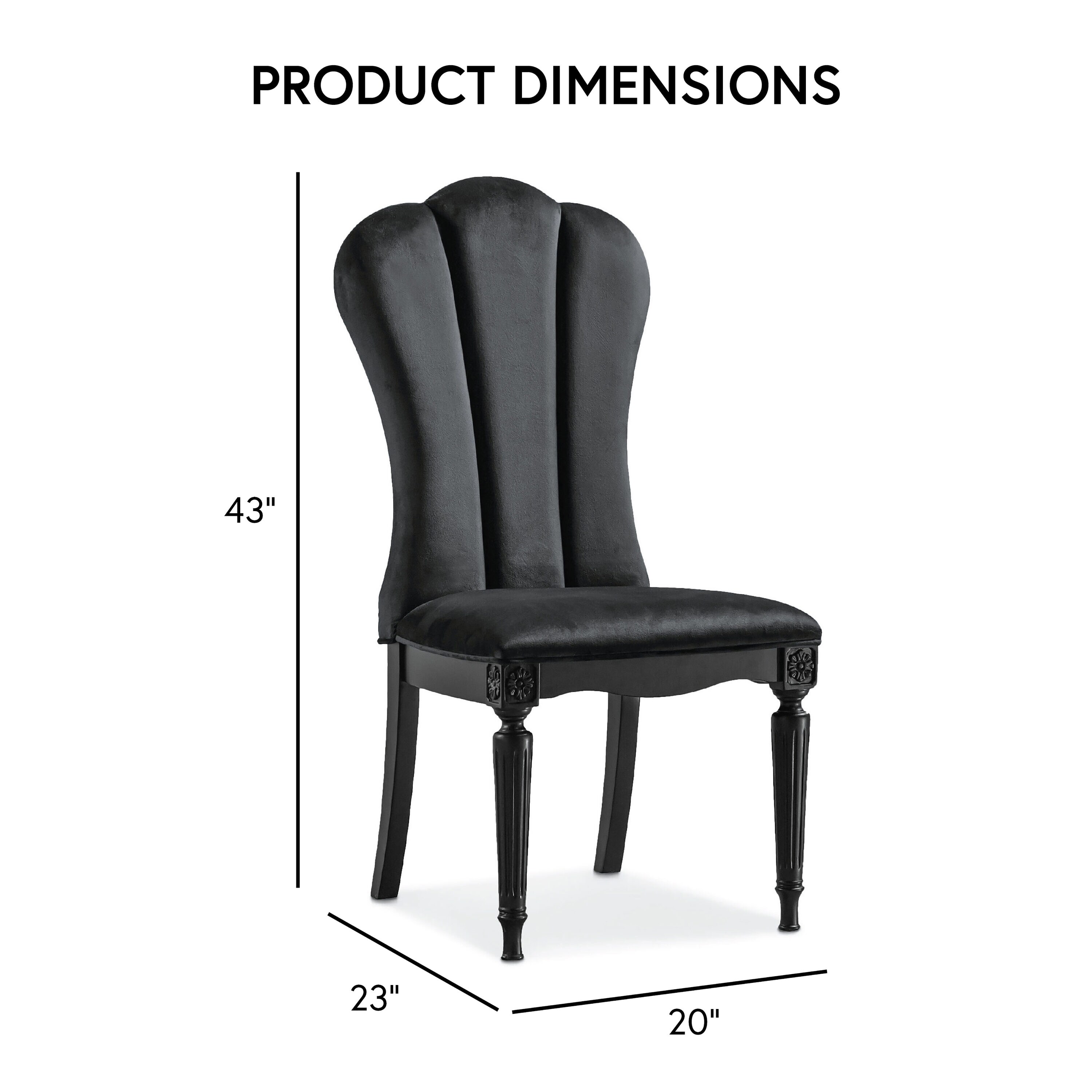 Furniture of America IDF3416BK-T-7PC Dining-Sets - View #4
