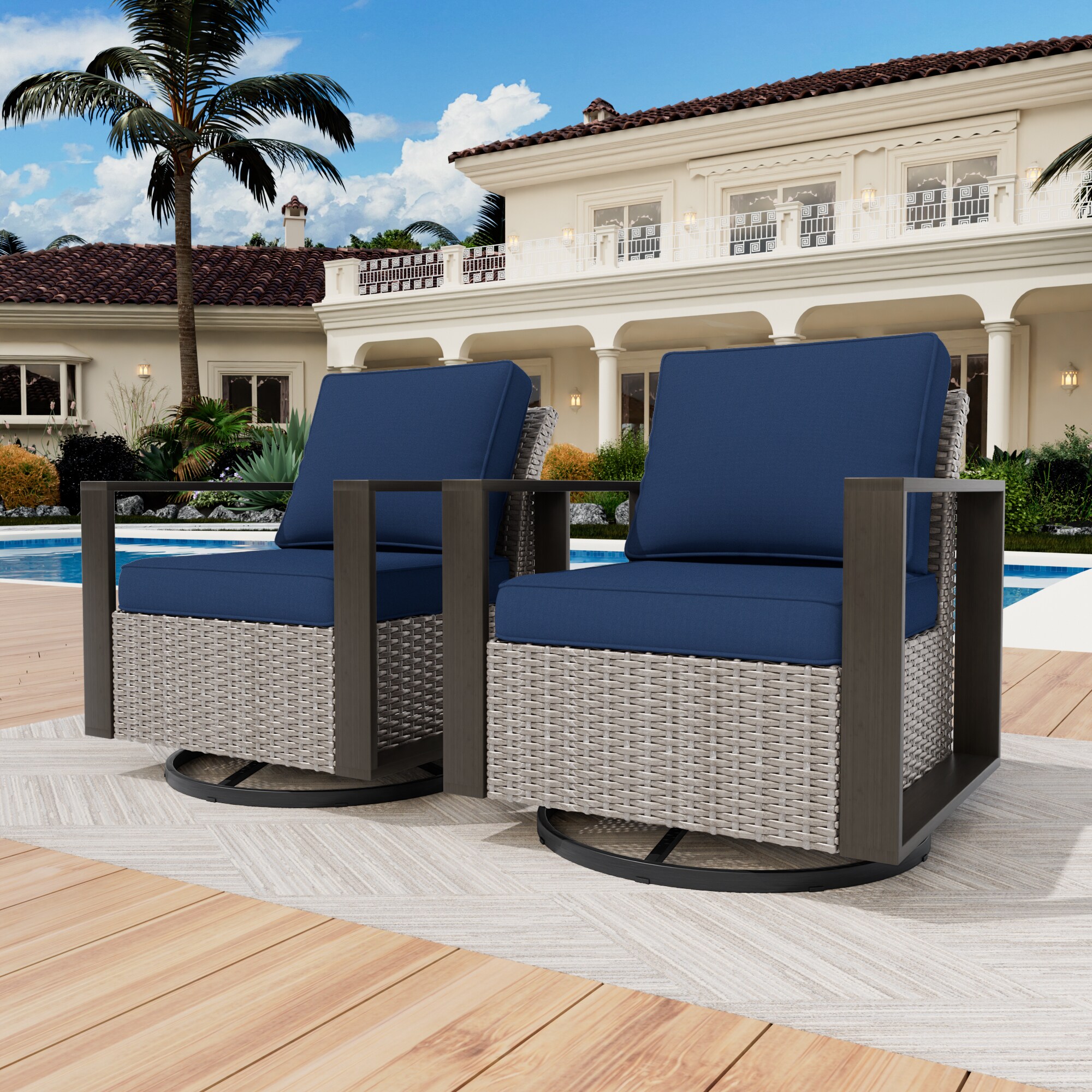 Gardenbee HGL-M28B-DKB Patio-Chairs - View #9
