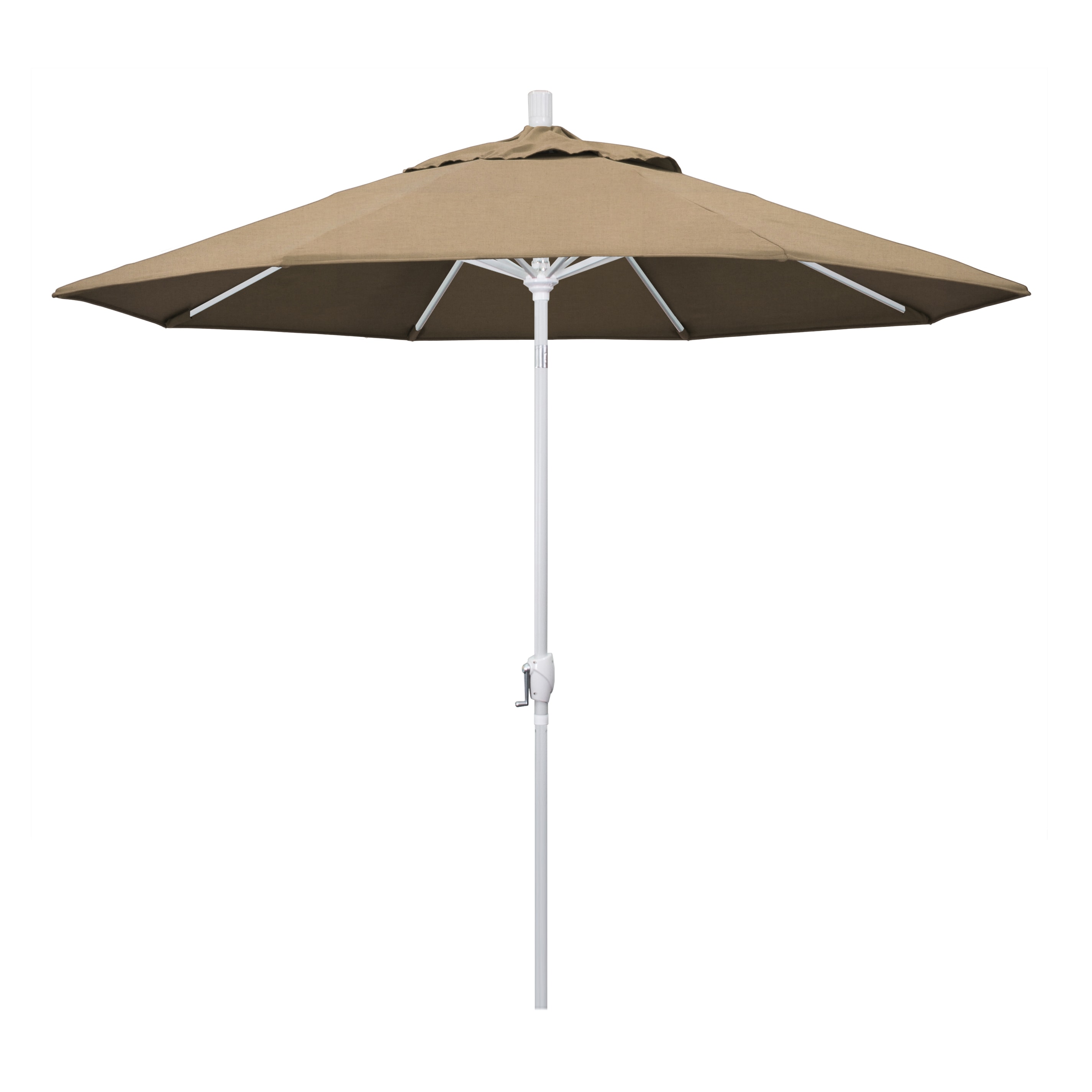 California Umbrella GSPT908170-5476 9-ft Aluminum Beige Push-button Tilt Market Patio Umbrella