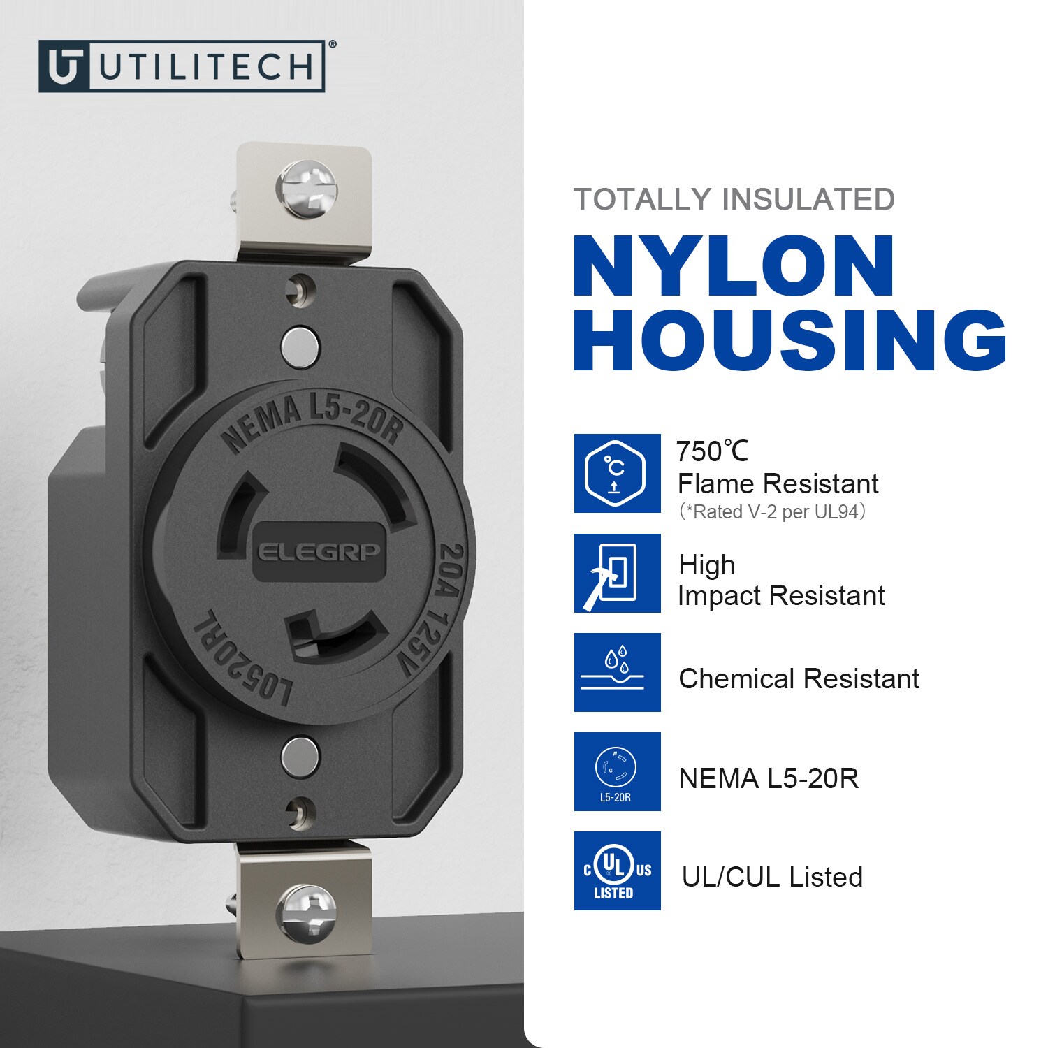 Utilitech L0520RL receptacles - View #2