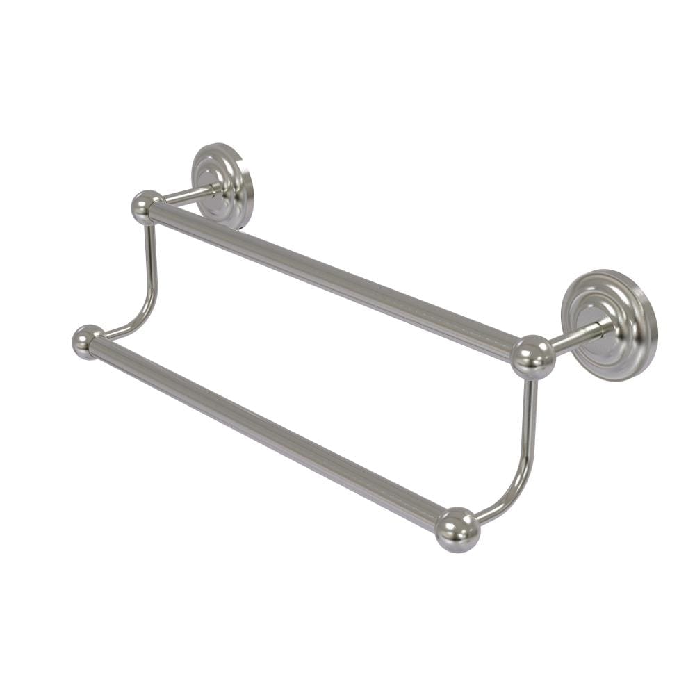 Allied Brass PQN-72/36-SN Prestige Que New 30-in Satin nickel Wall mount Double Towel Bar