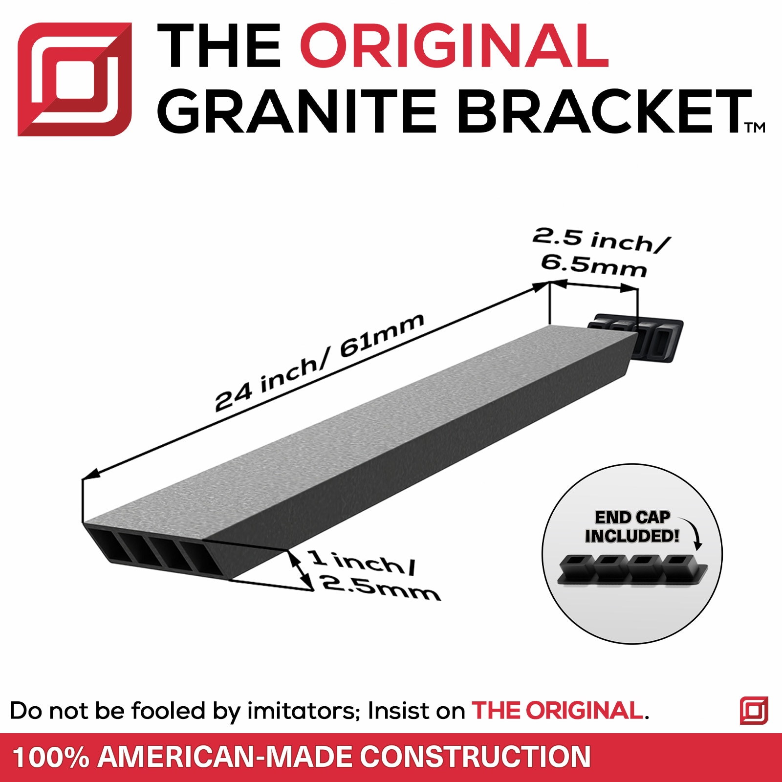 The Original Granite Bracket IDSI-24 Mending-Plates-Brackets-Braces - View #2