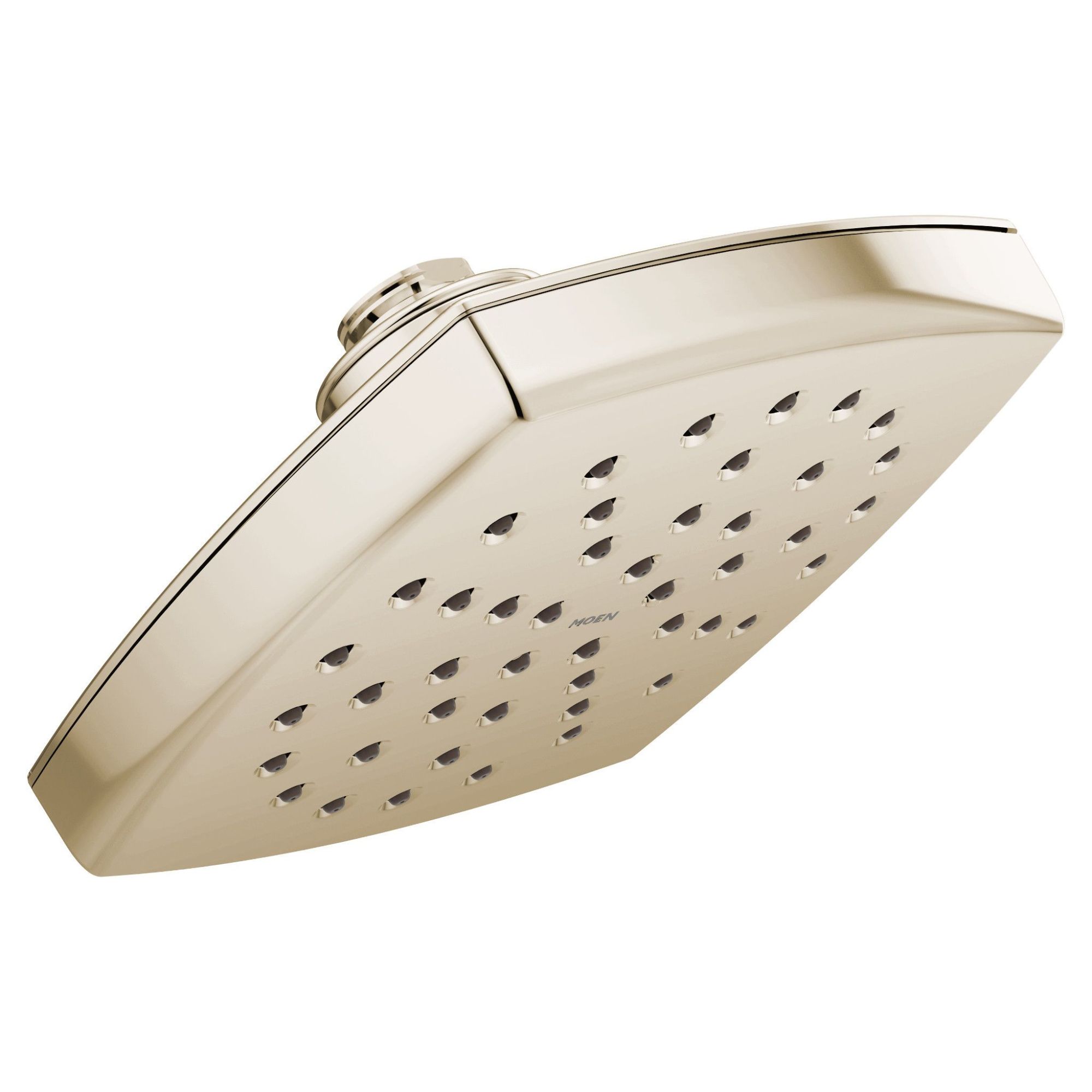 Moen S6365NL 1.0 -Spray Polished Nickel 6-in Square Fixed Rain Shower Head 2.5 GPM