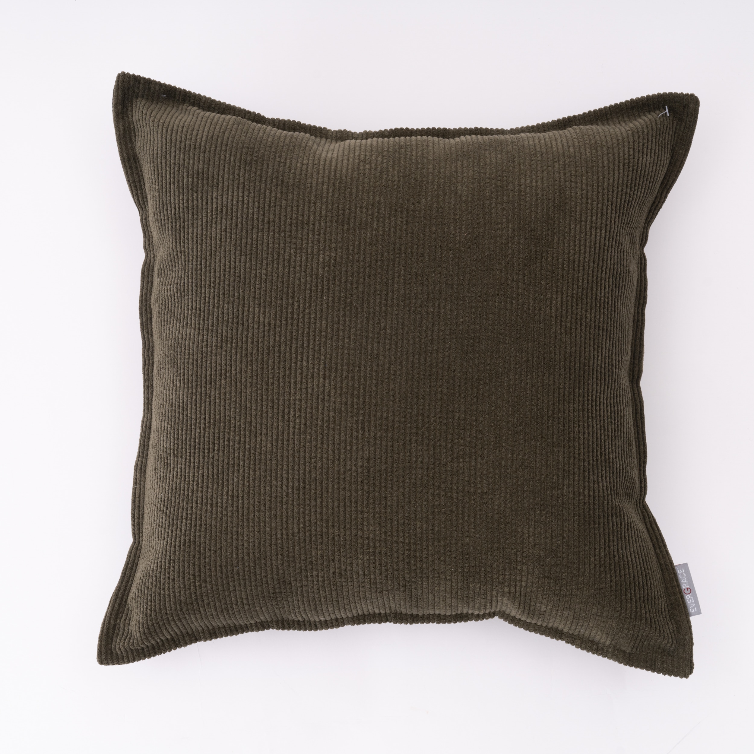EVERGRACE EG7235816 Corde DuRoi 18-in x 18-in Elm Green Square Indoor Decorative Pillow